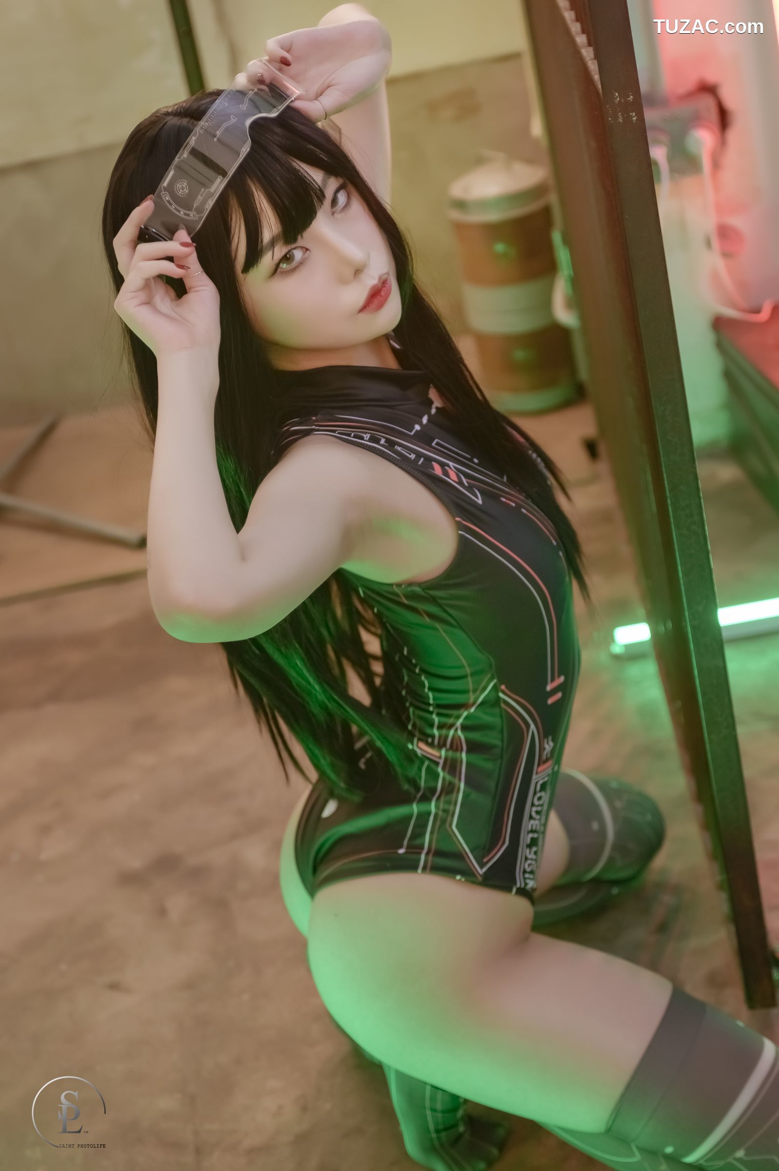 韩国美女-Yuna-数字生活-SAINT-Photolife-Cyber-Punk-046