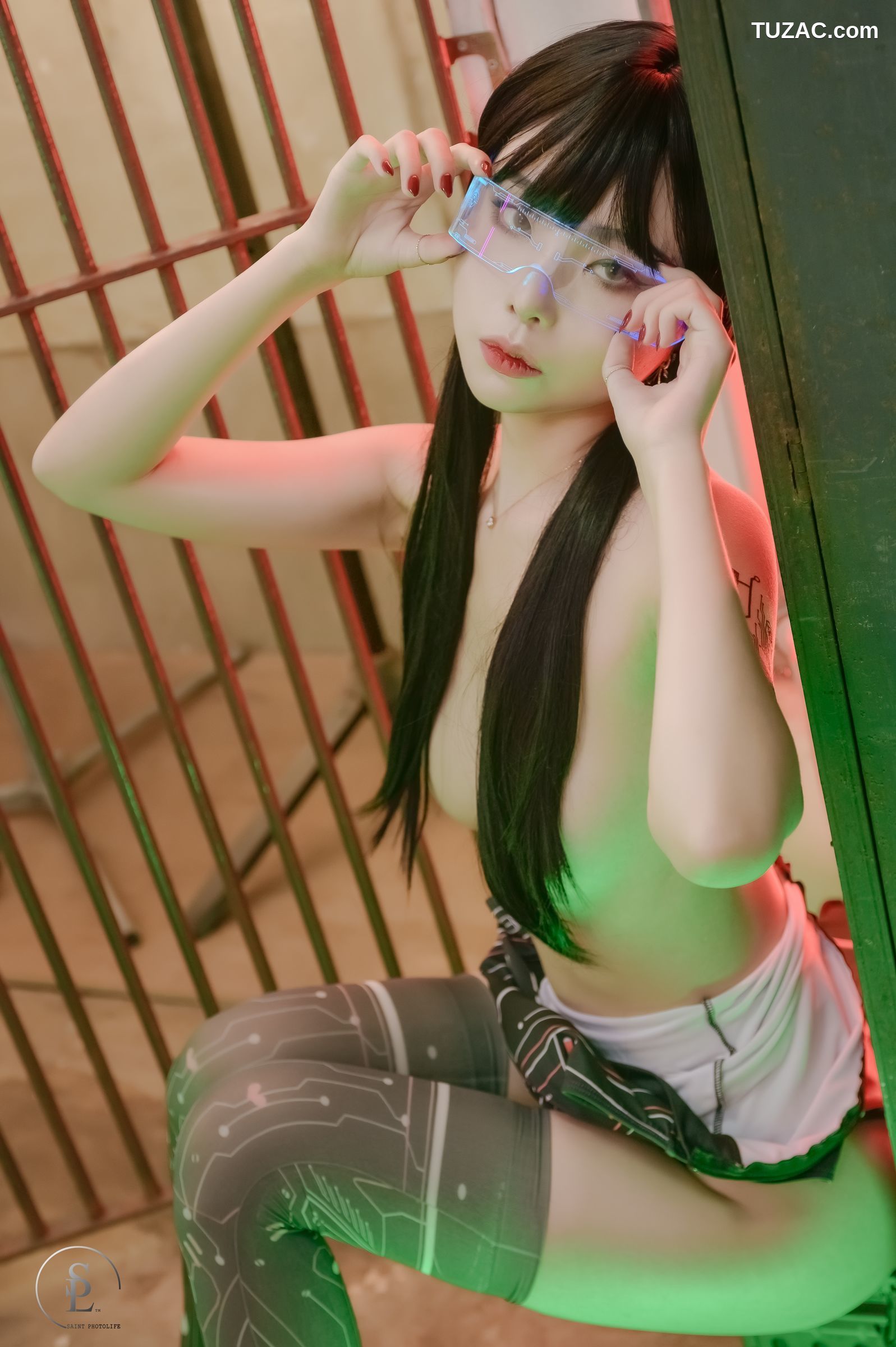 韩国美女-Yuna-数字生活-SAINT-Photolife-Cyber-Punk-046