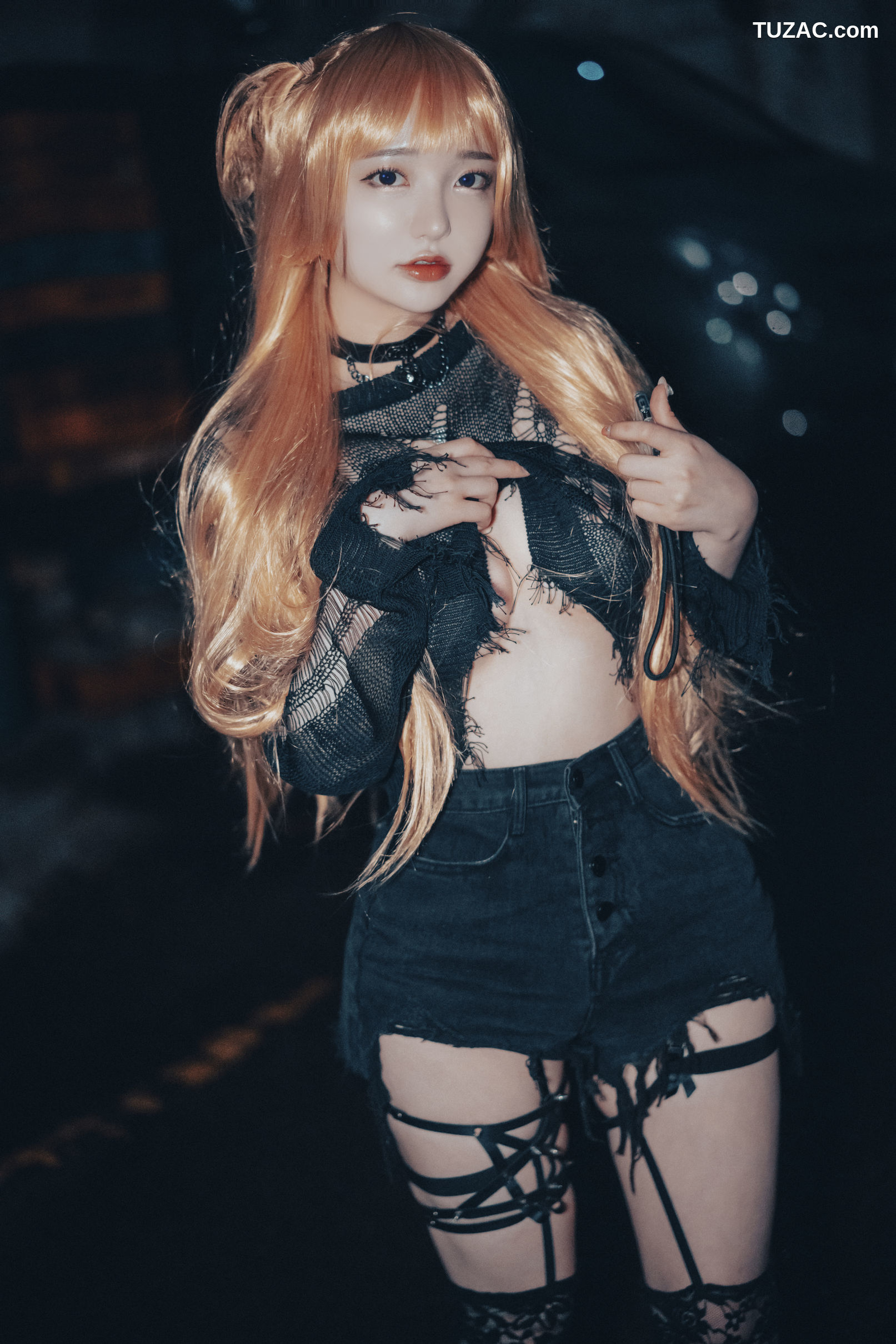 韩国美女-孙乐乐-Son-YeEun-死亡笔记-弥海砂-无圣光-cosplay-Backout-Queen-Misa