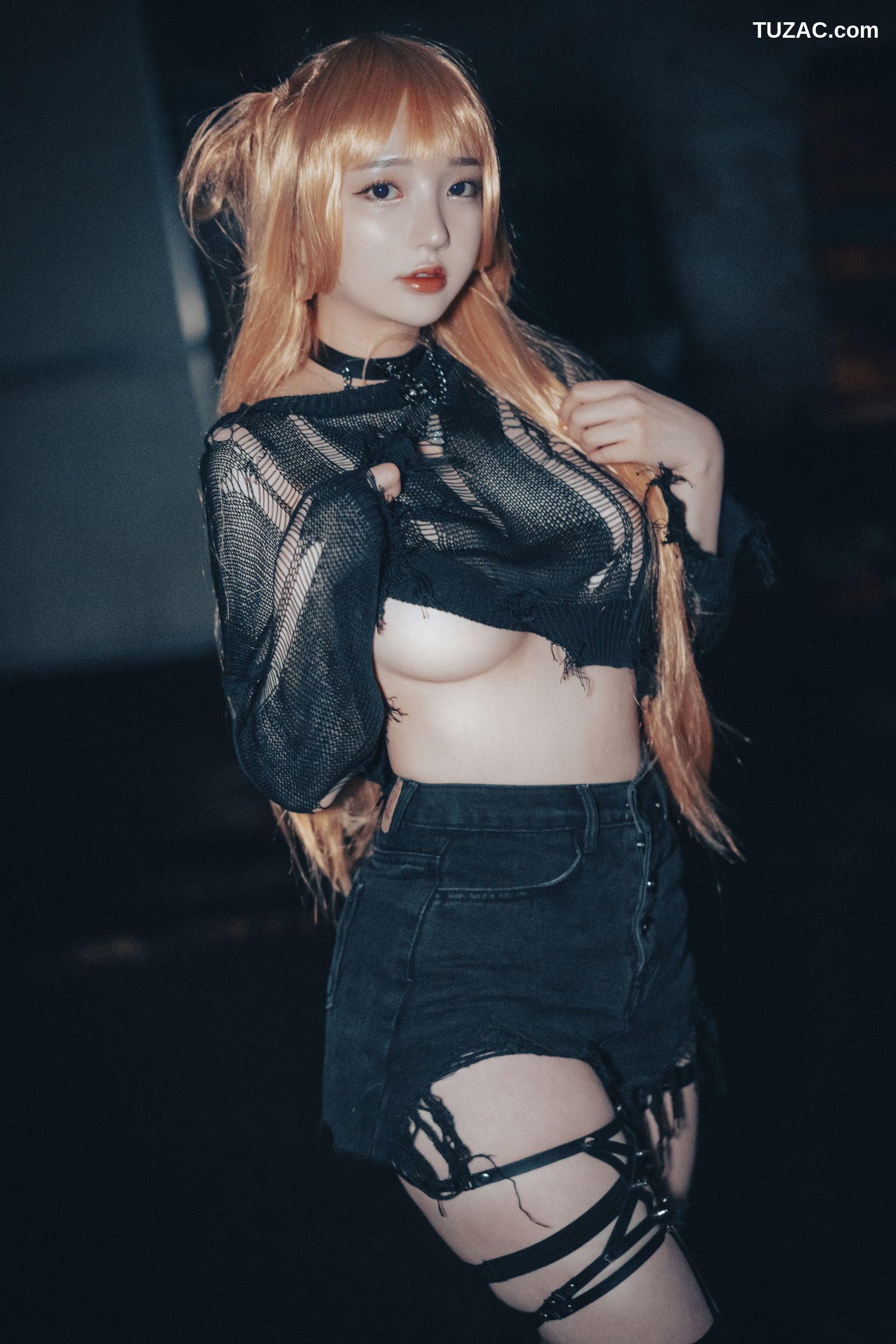 韩国美女-孙乐乐-Son-YeEun-死亡笔记-弥海砂-无圣光-cosplay-Backout-Queen-Misa