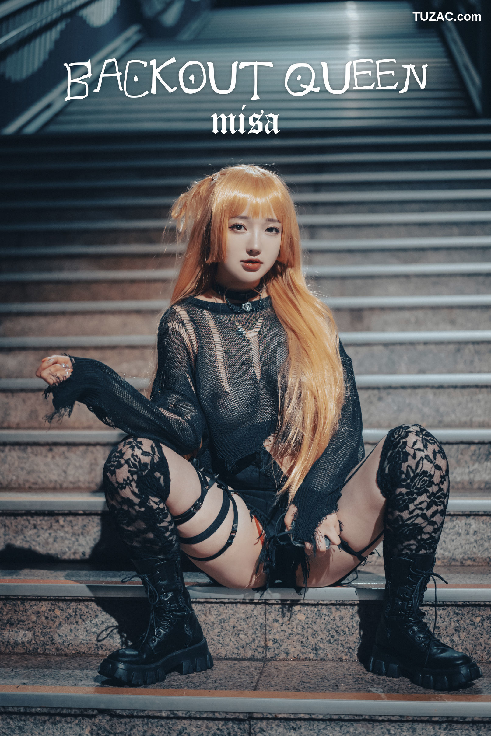 韩国美女-孙乐乐-Son-YeEun-死亡笔记-弥海砂-无圣光-cosplay-Backout-Queen-Misa
