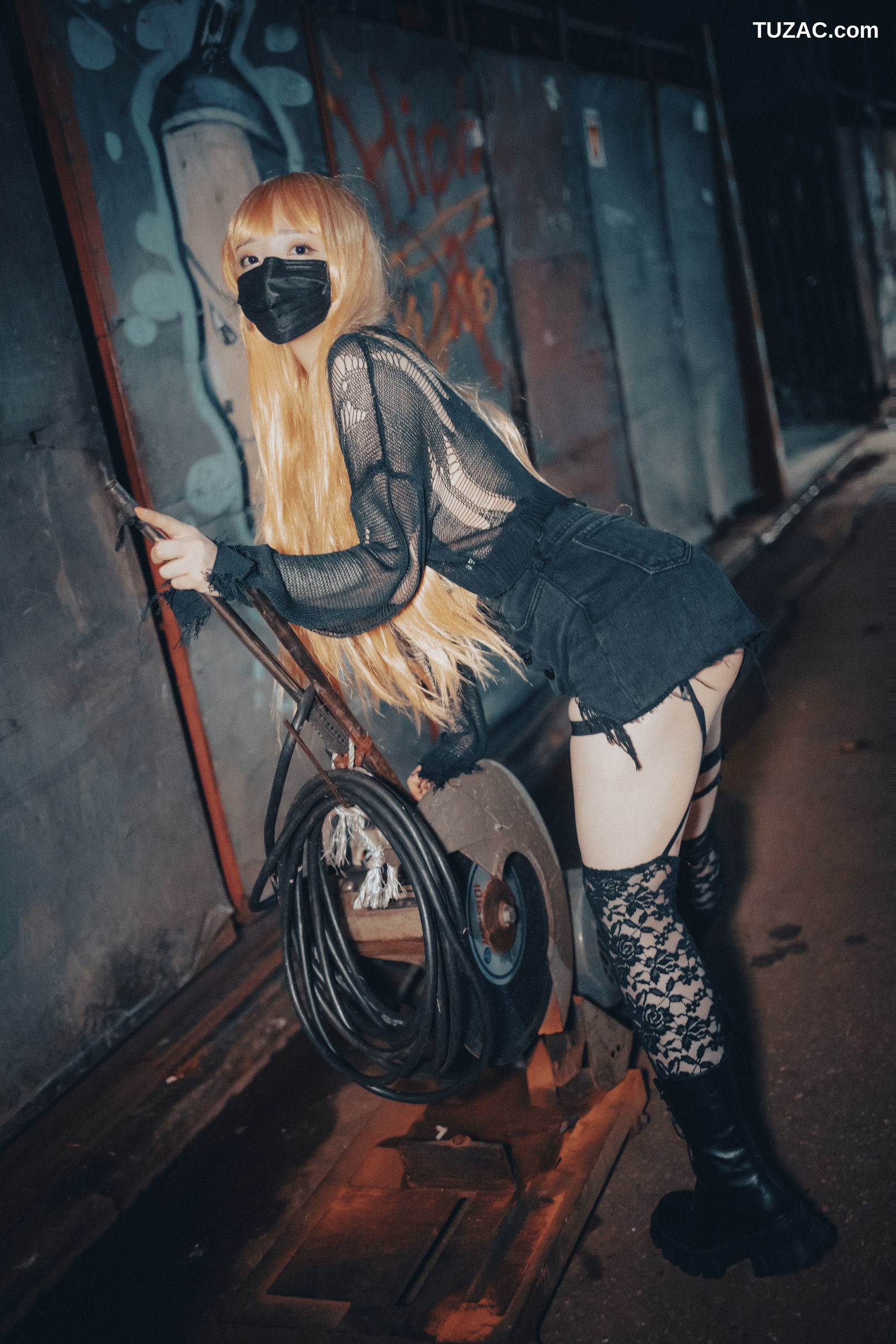 韩国美女-孙乐乐-Son-YeEun-死亡笔记-弥海砂-无圣光-cosplay-Backout-Queen-Misa