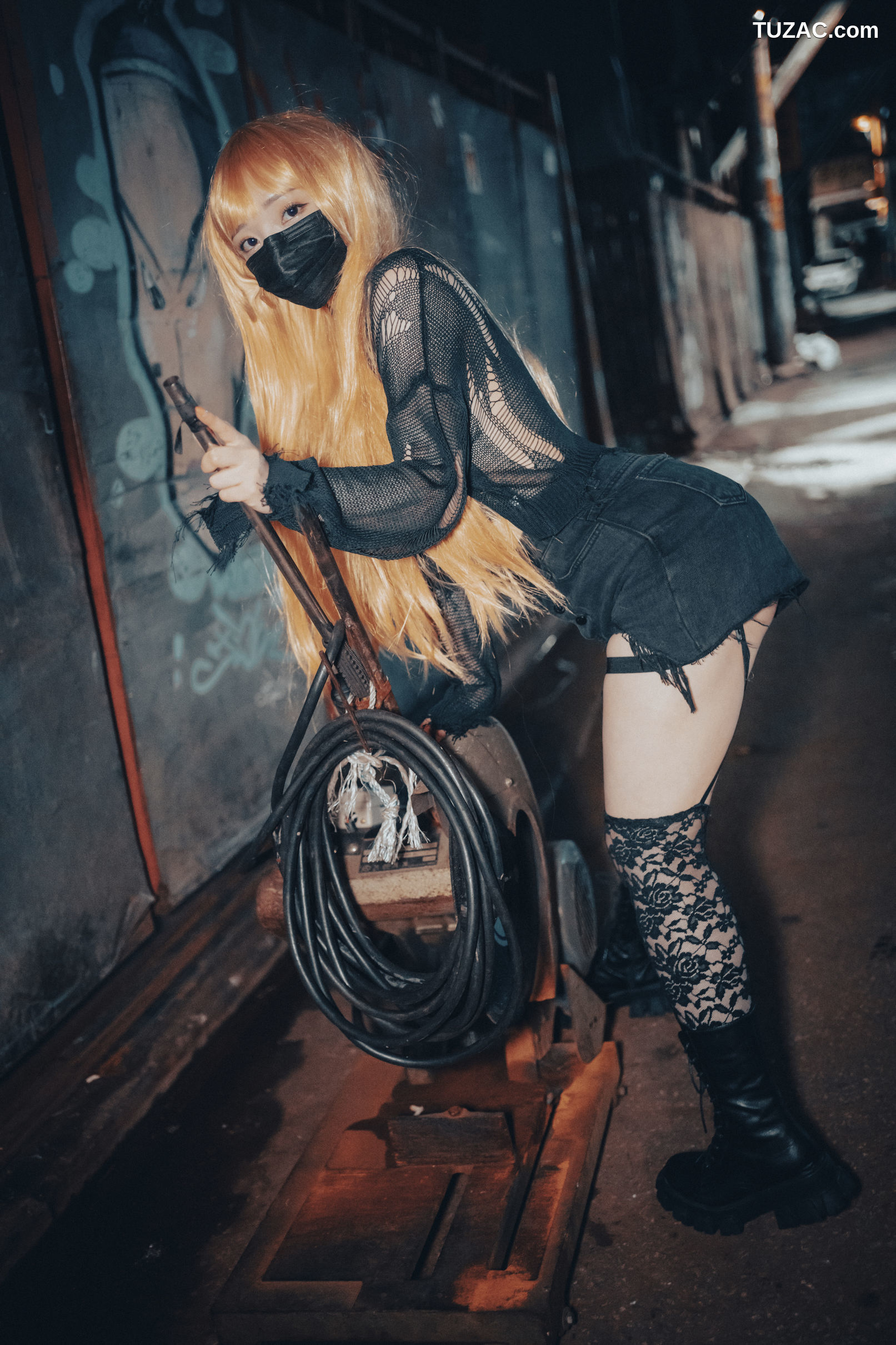 韩国美女-孙乐乐-Son-YeEun-死亡笔记-弥海砂-无圣光-cosplay-Backout-Queen-Misa