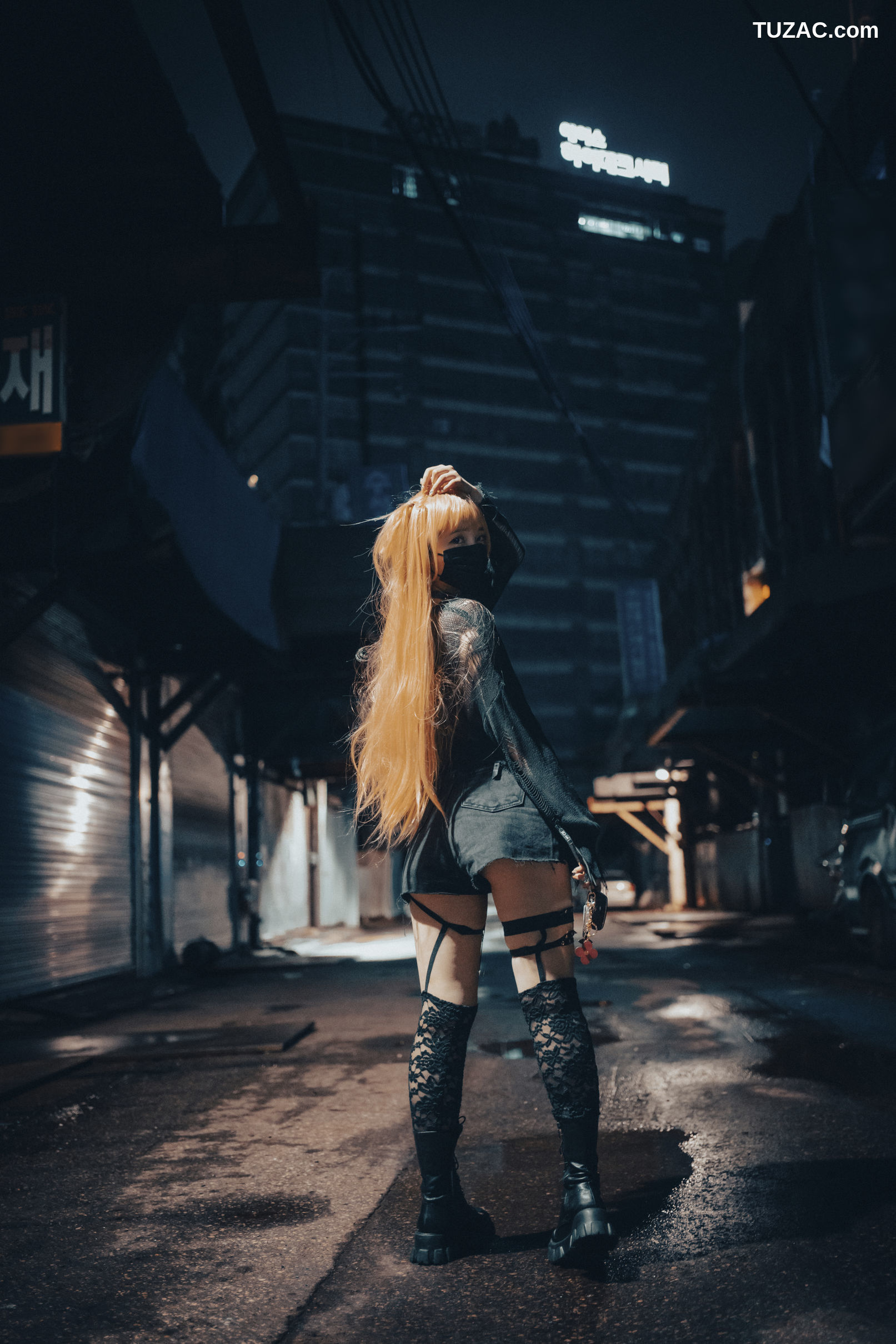 韩国美女-孙乐乐-Son-YeEun-死亡笔记-弥海砂-无圣光-cosplay-Backout-Queen-Misa