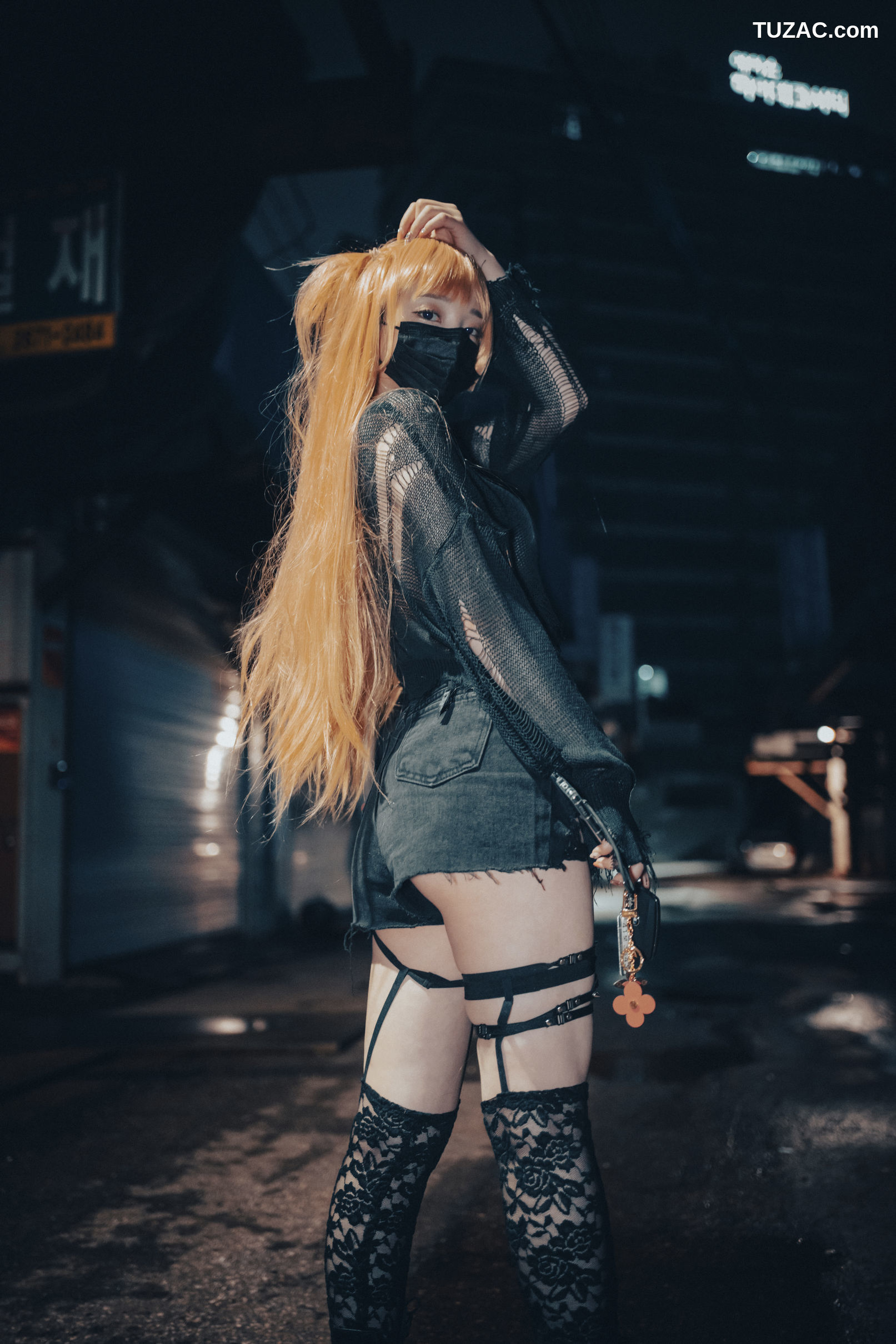韩国美女-孙乐乐-Son-YeEun-死亡笔记-弥海砂-无圣光-cosplay-Backout-Queen-Misa