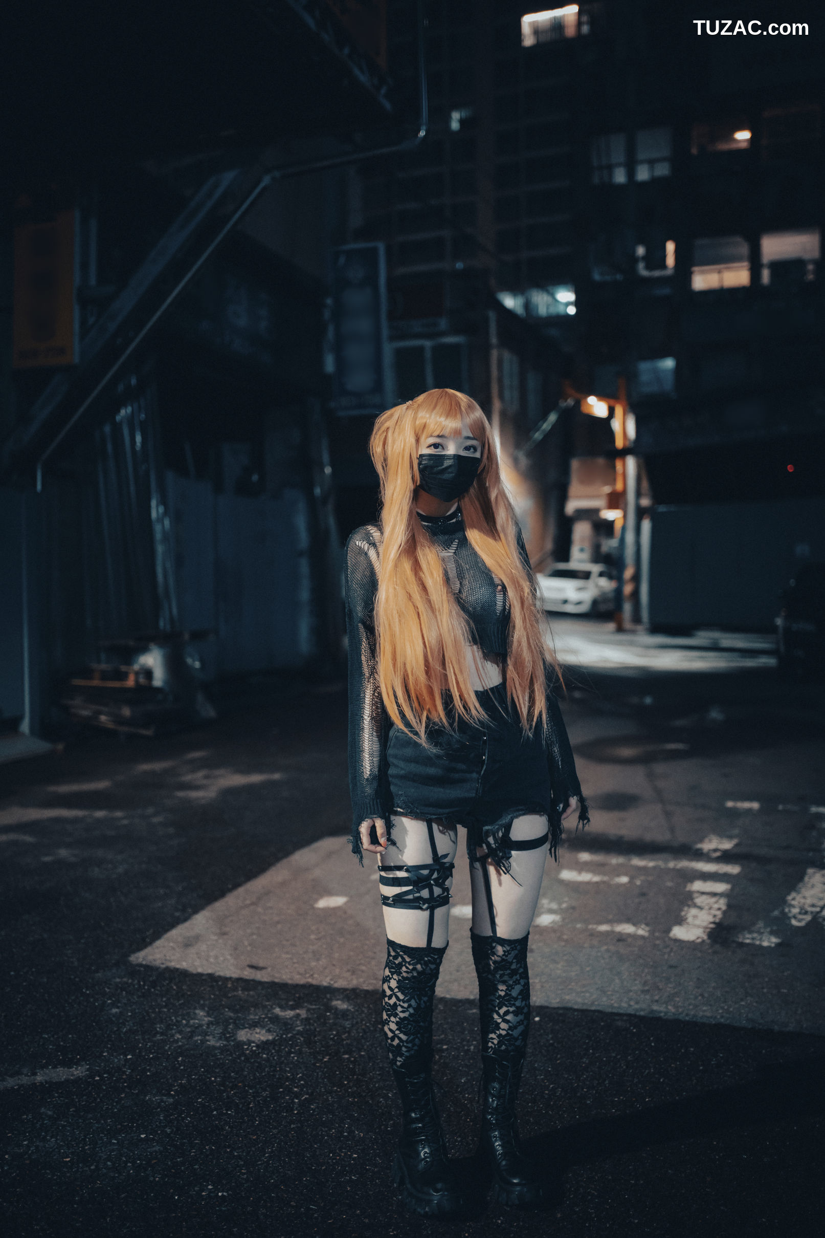 韩国美女-孙乐乐-Son-YeEun-死亡笔记-弥海砂-无圣光-cosplay-Backout-Queen-Misa