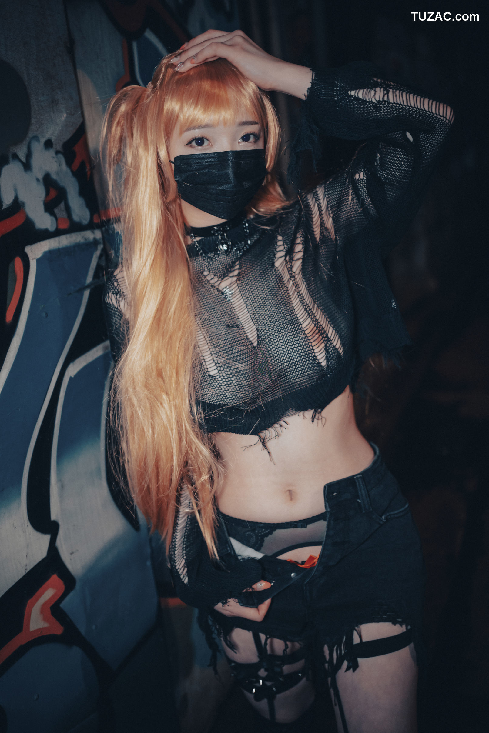 韩国美女-孙乐乐-Son-YeEun-死亡笔记-弥海砂-无圣光-cosplay-Backout-Queen-Misa