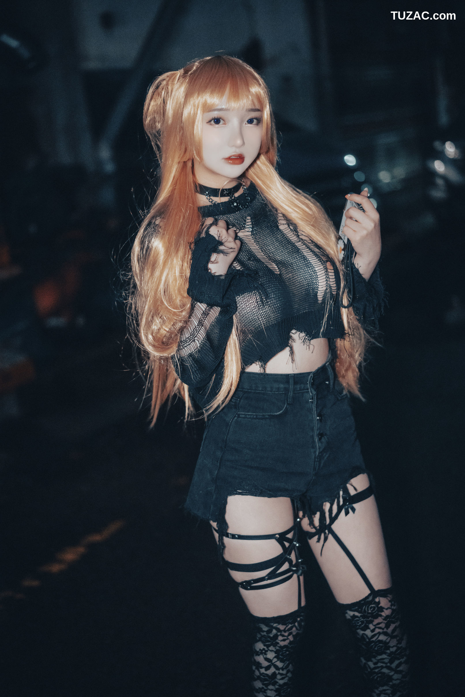 韩国美女-孙乐乐-Son-YeEun-死亡笔记-弥海砂-无圣光-cosplay-Backout-Queen-Misa