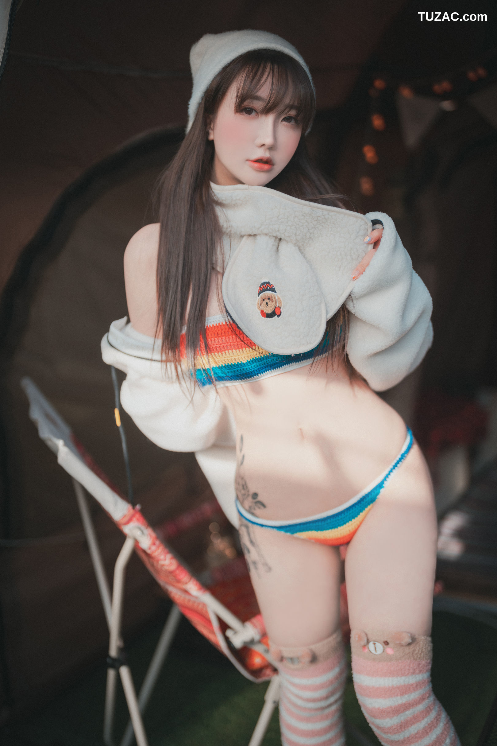 韩国美女-孙乐乐-Son-YeEun-浪漫冬季露营-Romantic-Winter-Glamping