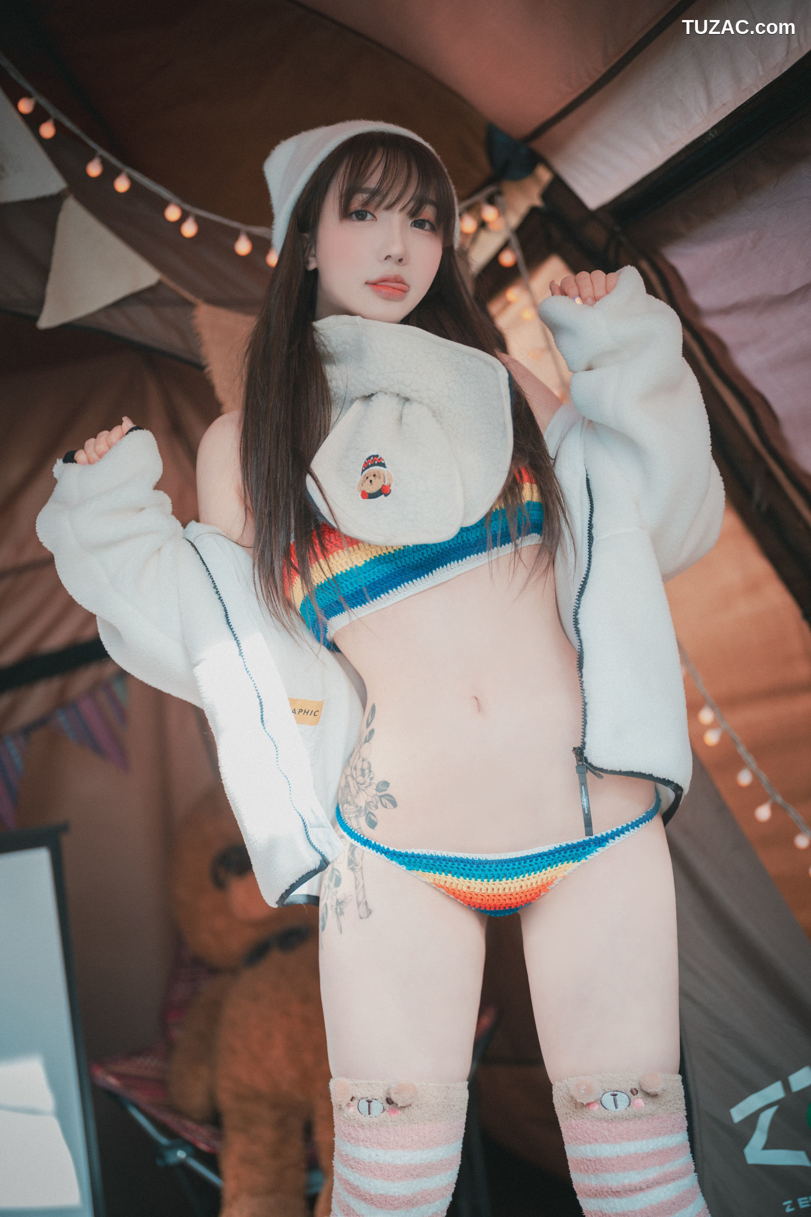 韩国美女-孙乐乐-Son-YeEun-浪漫冬季露营-Romantic-Winter-Glamping