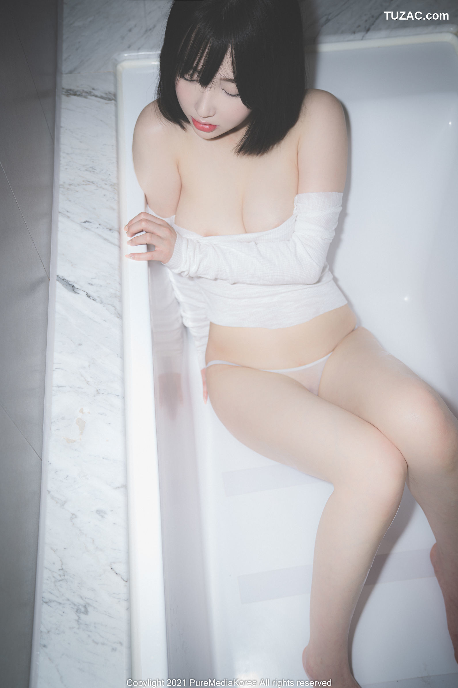 韩国美女-孙乐乐-Son-YeEun-短发浴室-Pure-Media-Vol.070