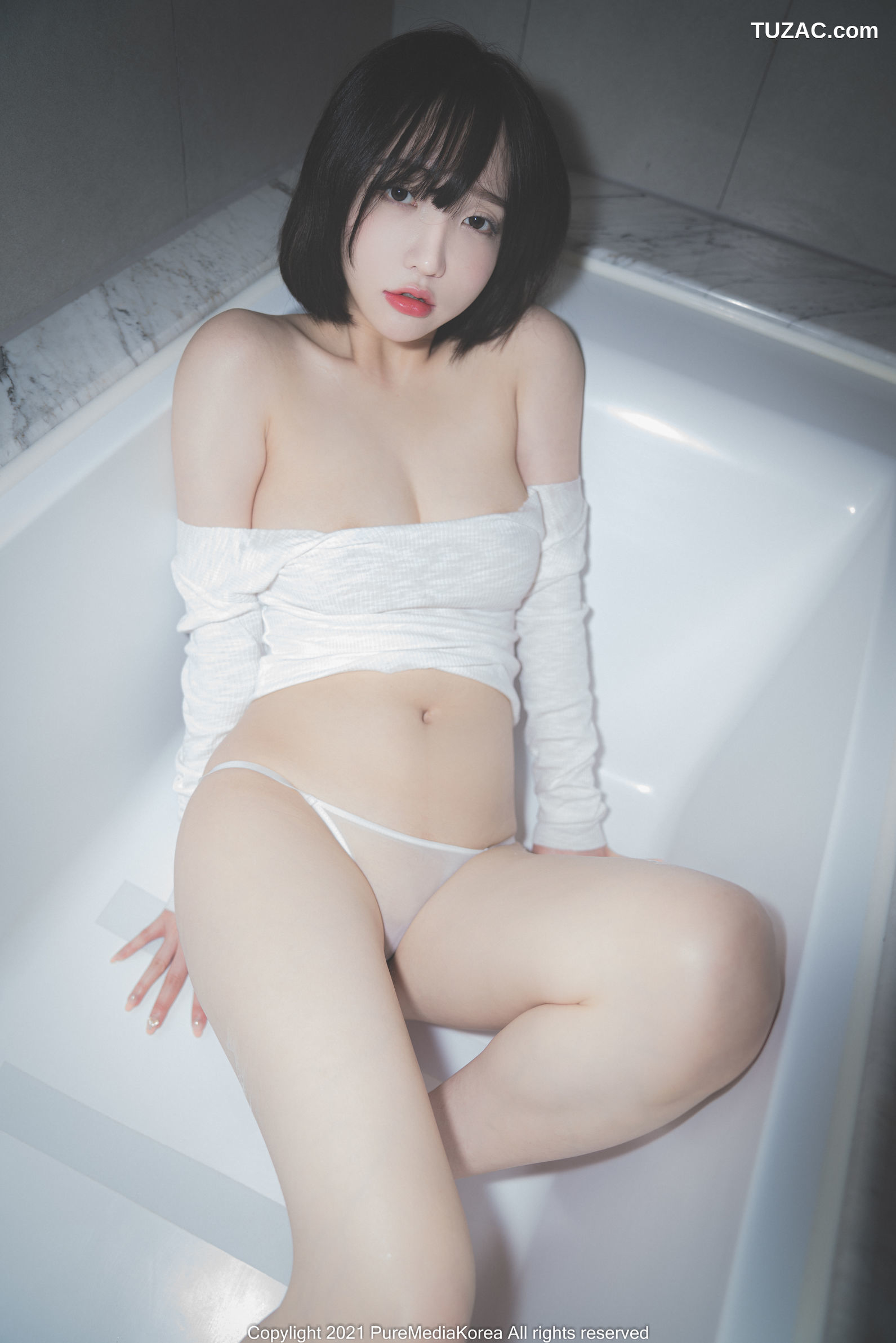 韩国美女-孙乐乐-Son-YeEun-短发浴室-Pure-Media-Vol.070