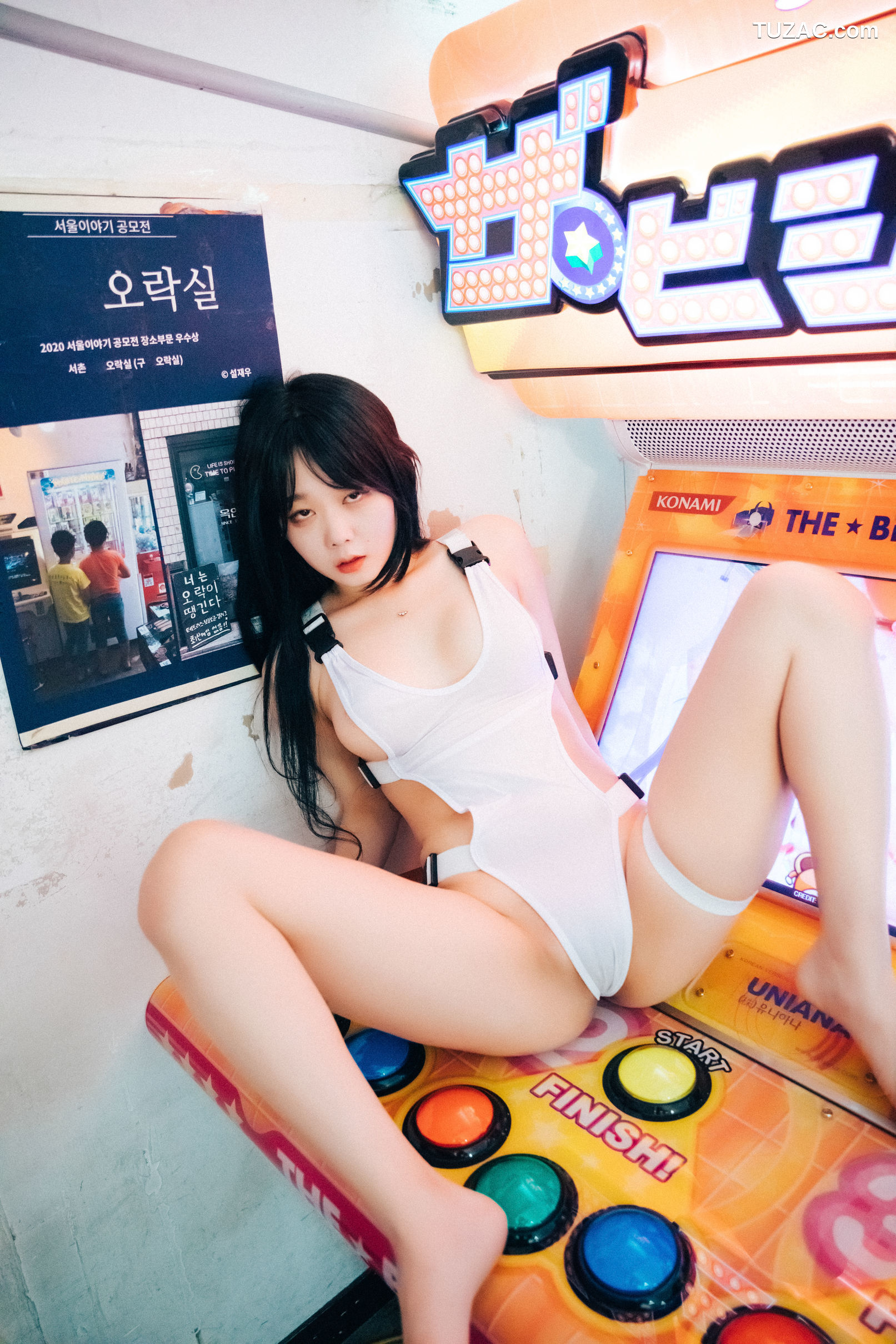 韩国美女-琪雅-Zia-街机游戏厅里的性感少女-Oraksil-Loozy