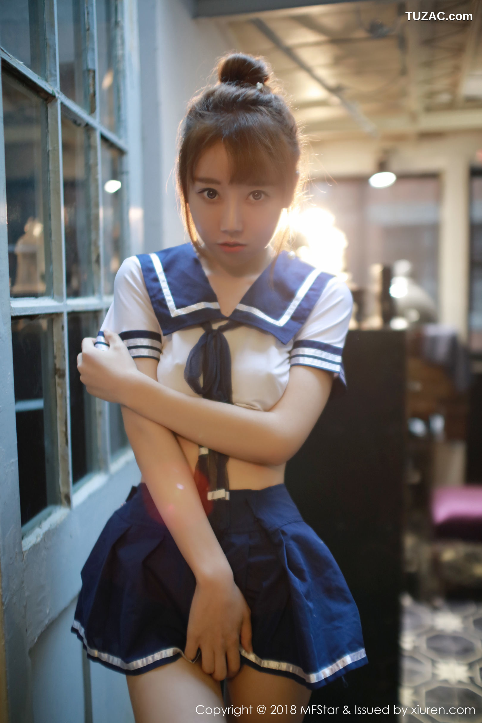 MFStar模范学院-154-夏笑笑-私房学生装半脱真空