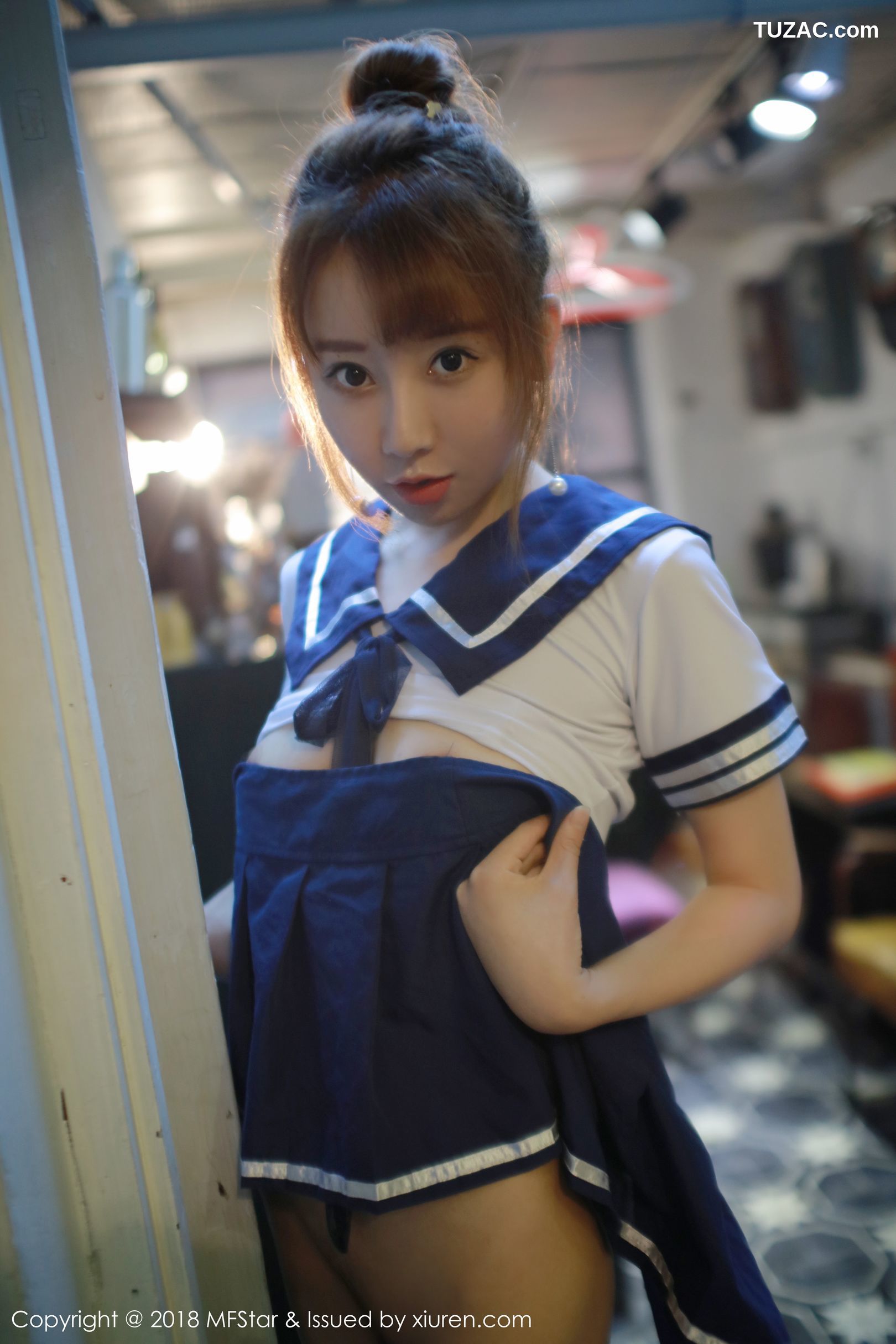 MFStar模范学院-154-夏笑笑-私房学生装半脱真空