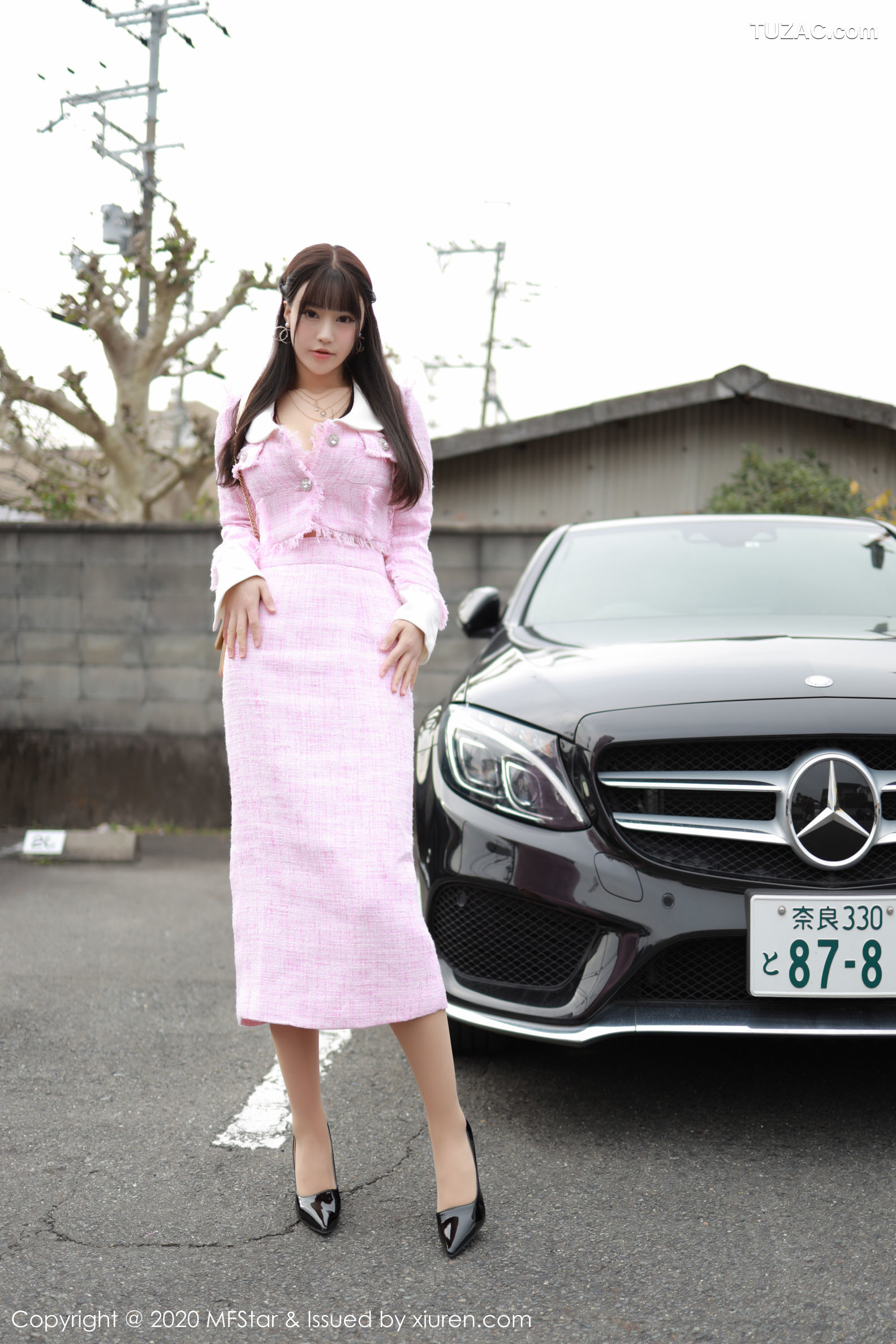MFStar模范学院-278-朱可儿-北海道旅拍-粉色服饰外景
