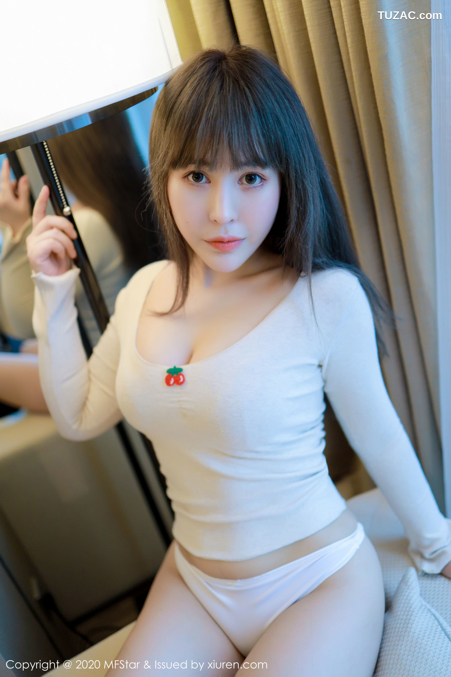 MFStar模范学院-284-艾莉Evelyn-性感白色内衣