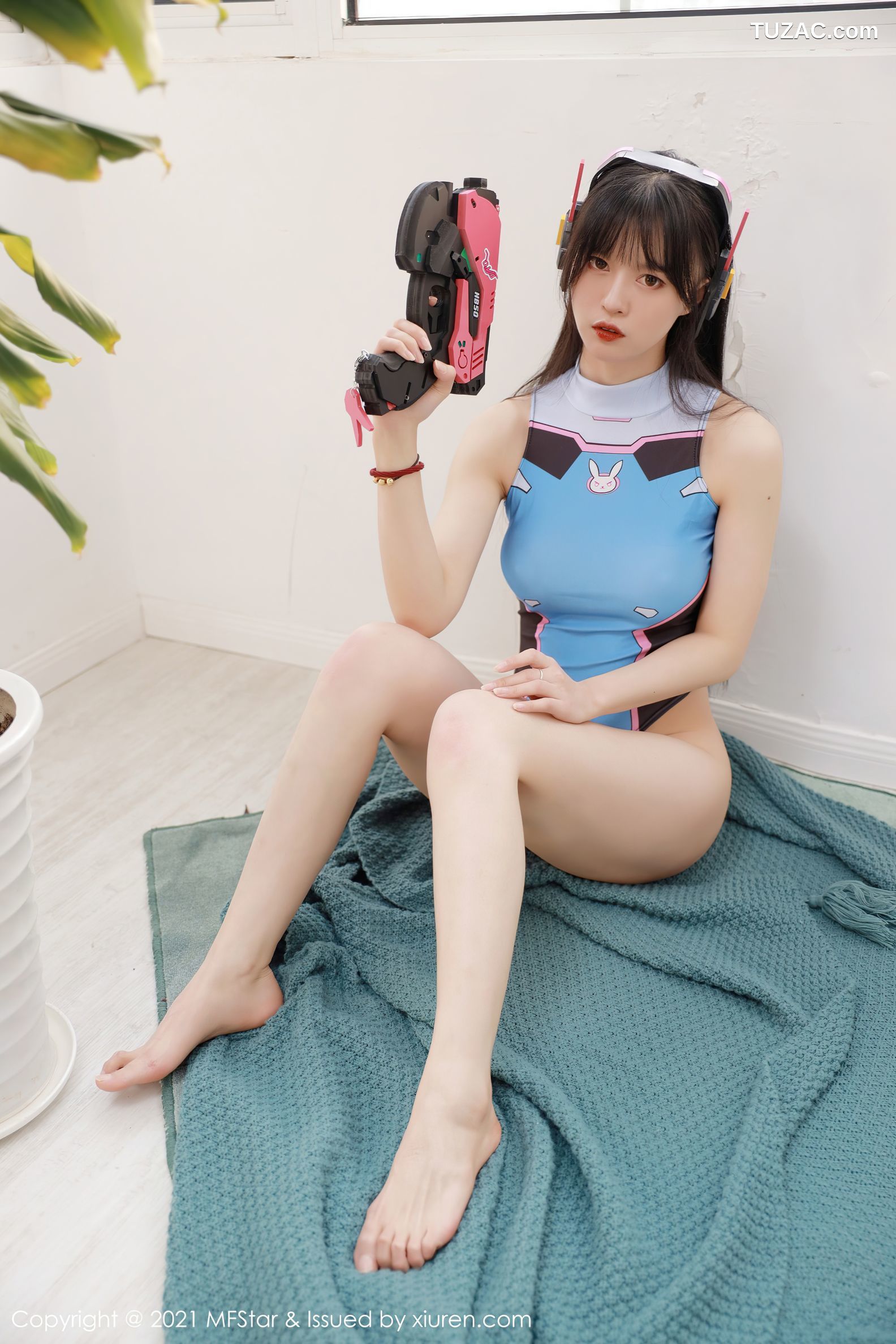 MFStar模范学院-462-桃香子-守望先锋DVA主题紧身连体衣-2021.03.01