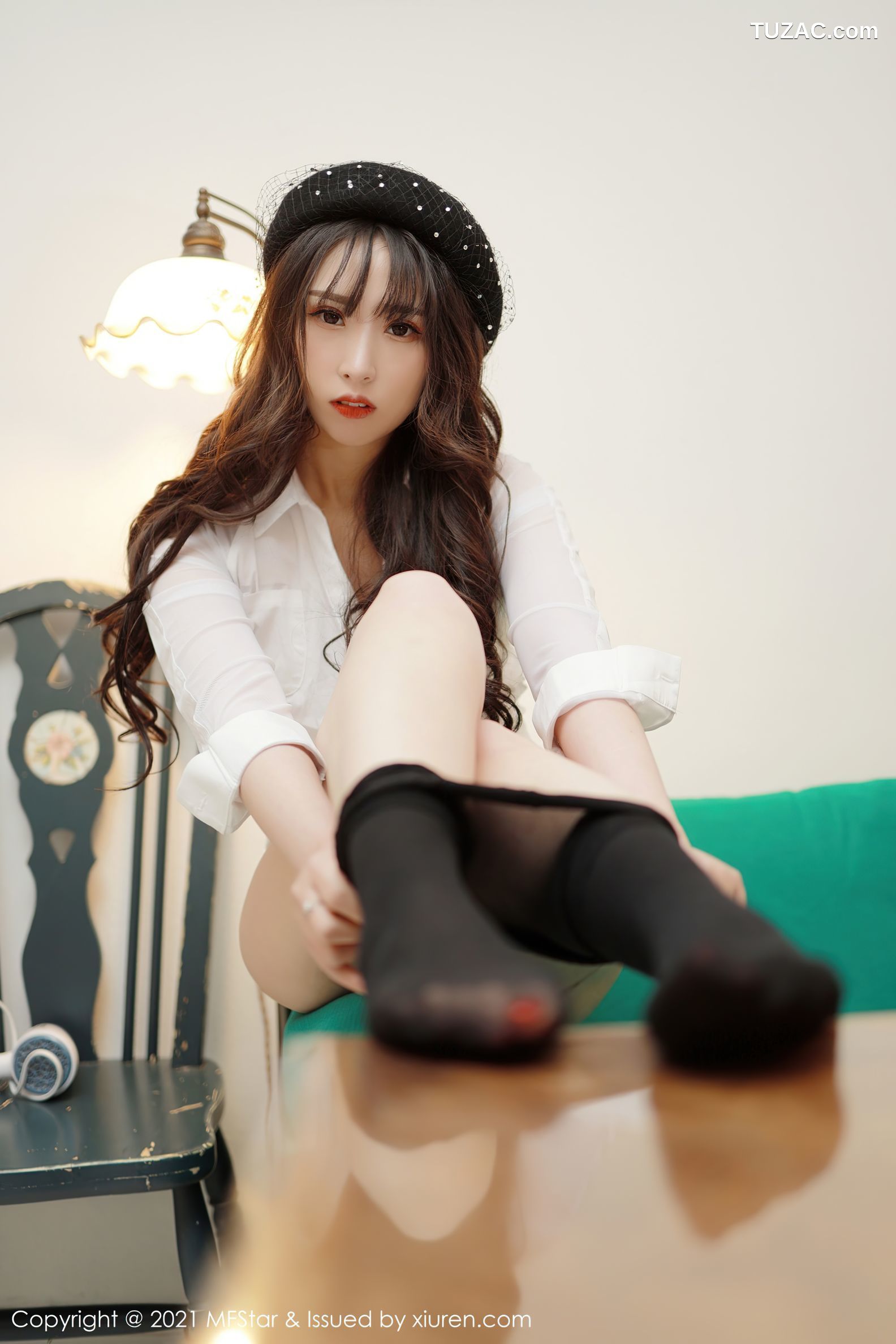 MFStar模范学院-463-小波多-JK制服主题黑短裙下黑丝裤袜-2021.03.03