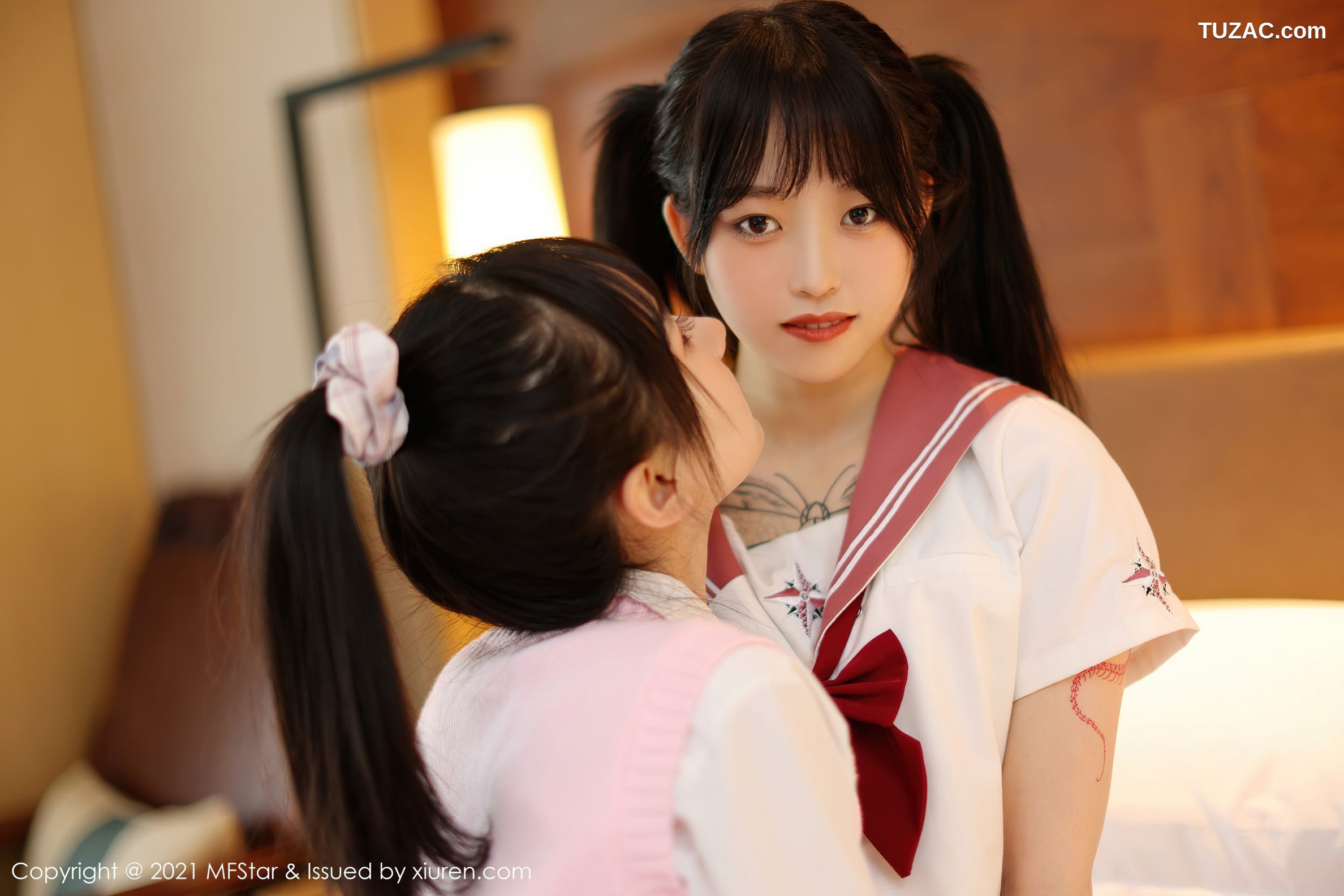 MFStar模范学院-507-小奶瓶-呜呜-模特合集-性感姐妹花JK制服-2021.06.21