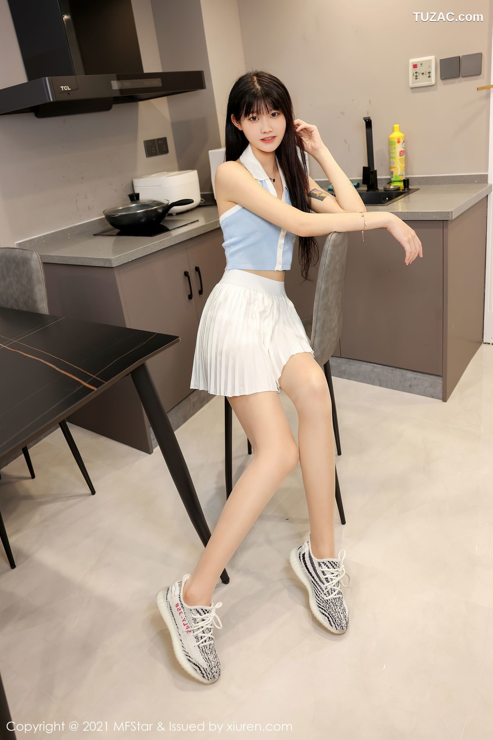 MFStar模范学院-533-77qiqi-百褶裙超薄肉丝-2021.09.3