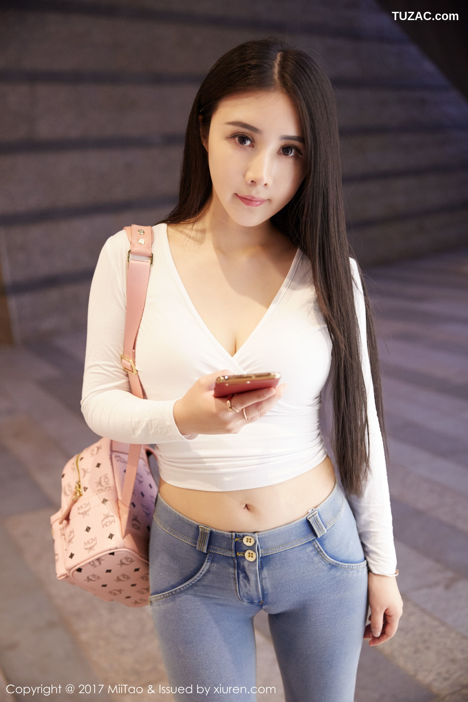 MiiTao蜜桃社-084-萱萱Cecilia-牛仔女神-街拍