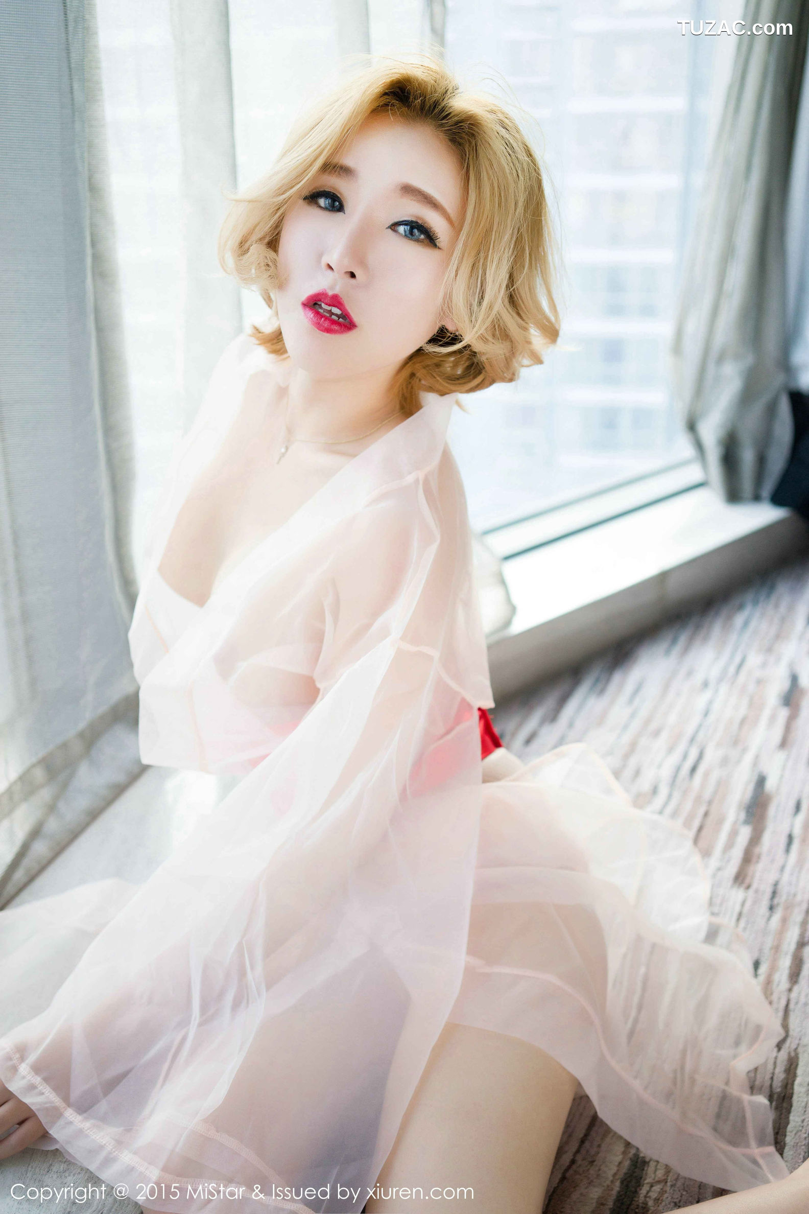 MiStar魅妍社-044-赵欢颜-《黑丝吊袜-透视装纱衣》-2015.11.23