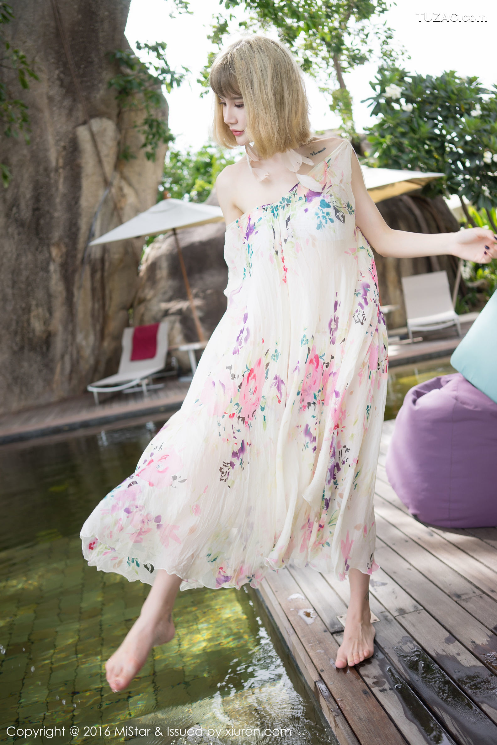 MiStar魅妍社-131-青树-《性感豹纹吊带裙-气质长裙》-2016.11.07