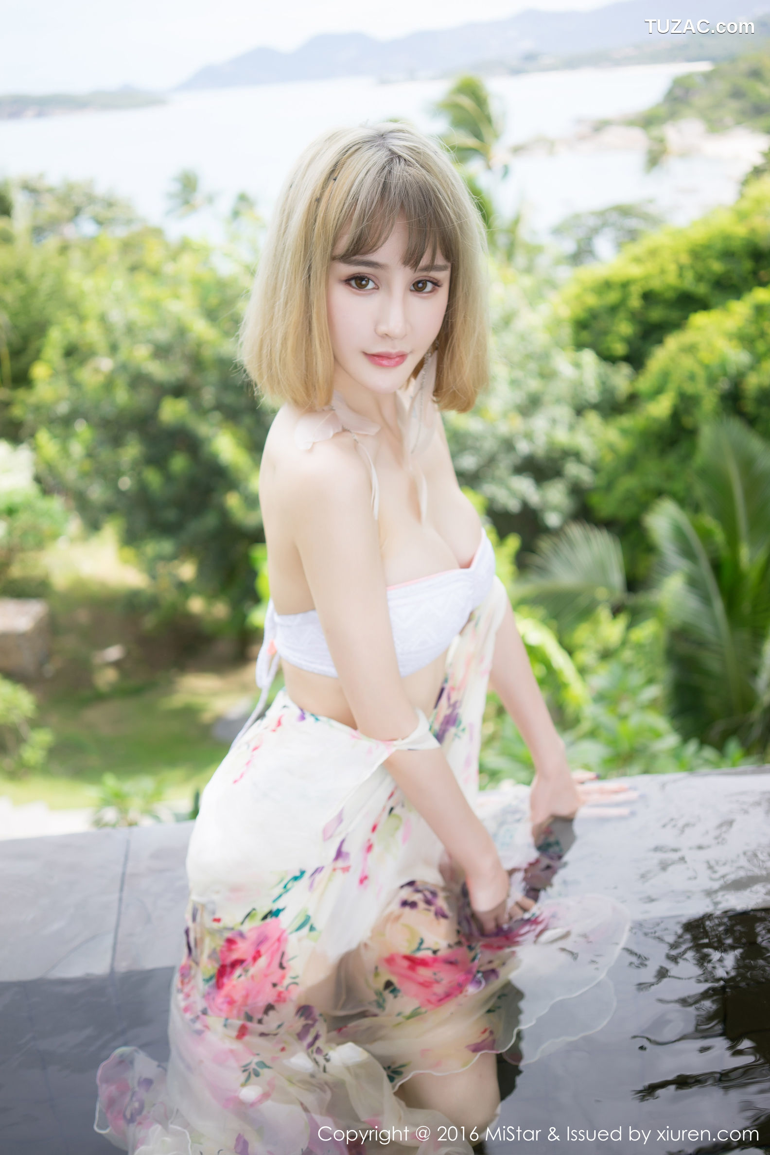 MiStar魅妍社-131-青树-《性感豹纹吊带裙-气质长裙》-2016.11.07