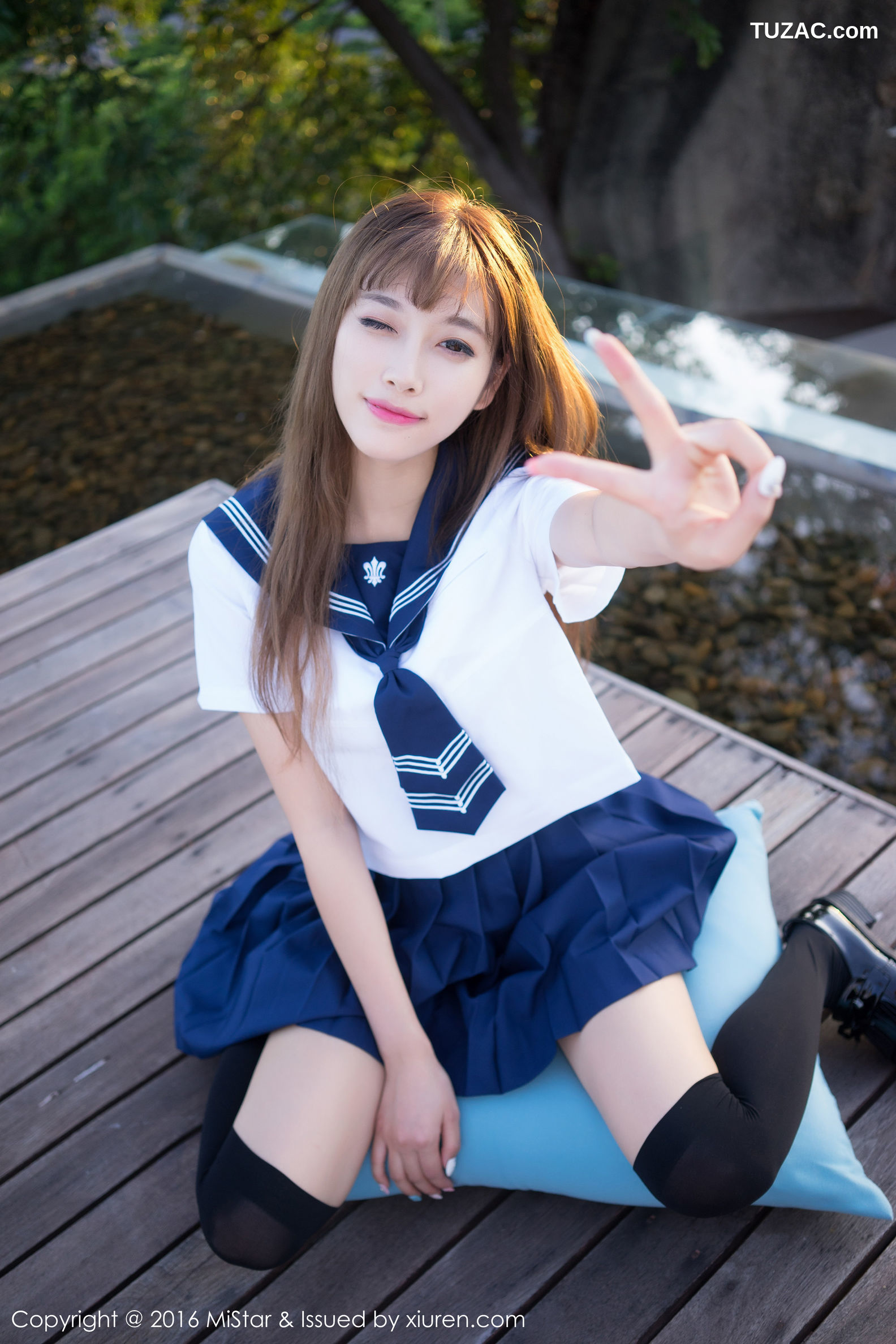 MiStar魅妍社-134-Sugar小甜心cc-《性感比基尼-甜美水手服学生装》-2016.11.17