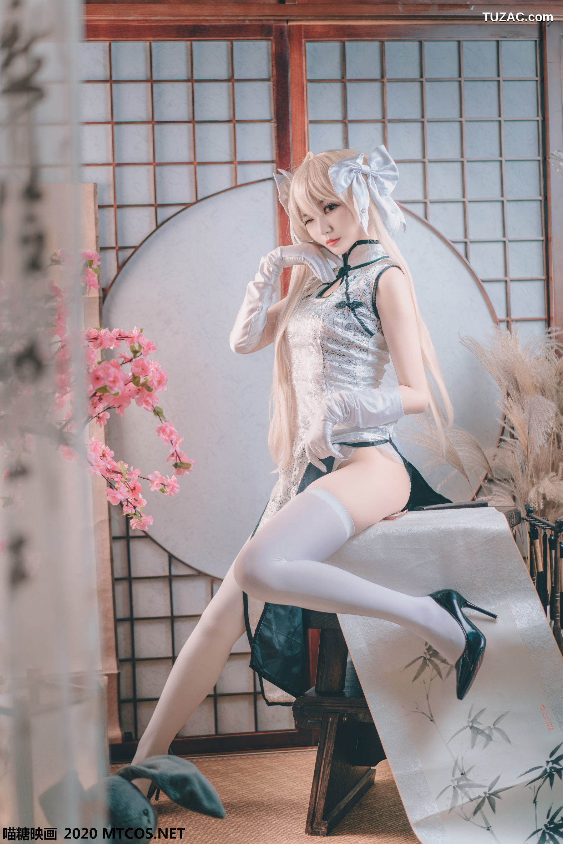 MTCos喵糖映画-HML.009-《银丝旗袍》