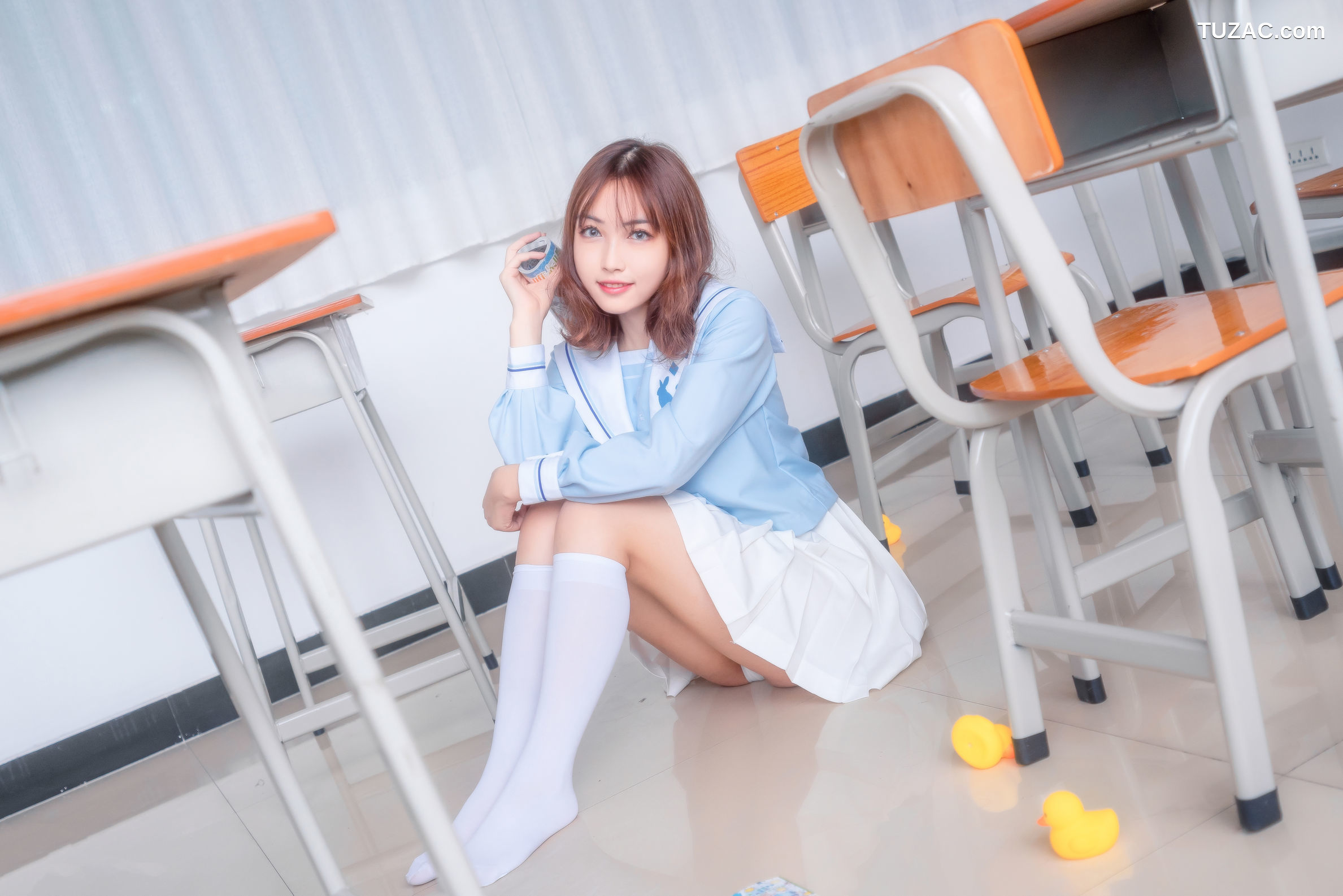 MTCos喵糖映画-Vol.009-《小黄鸭与白丝》