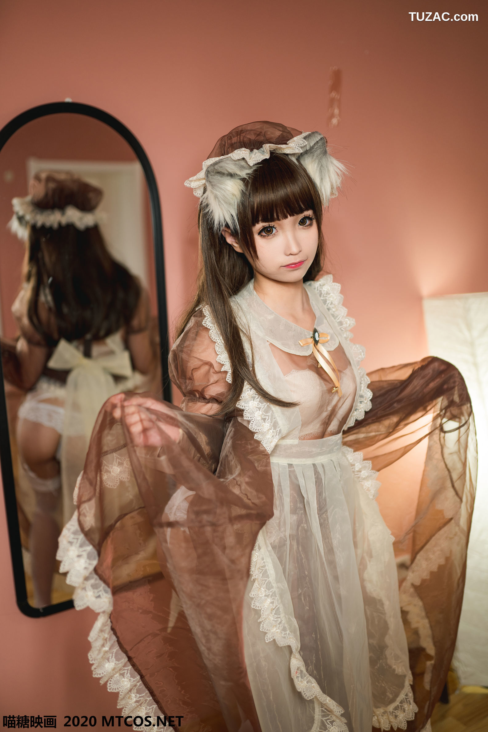 MTCos喵糖映画-Vol.124-《棕色女仆装》