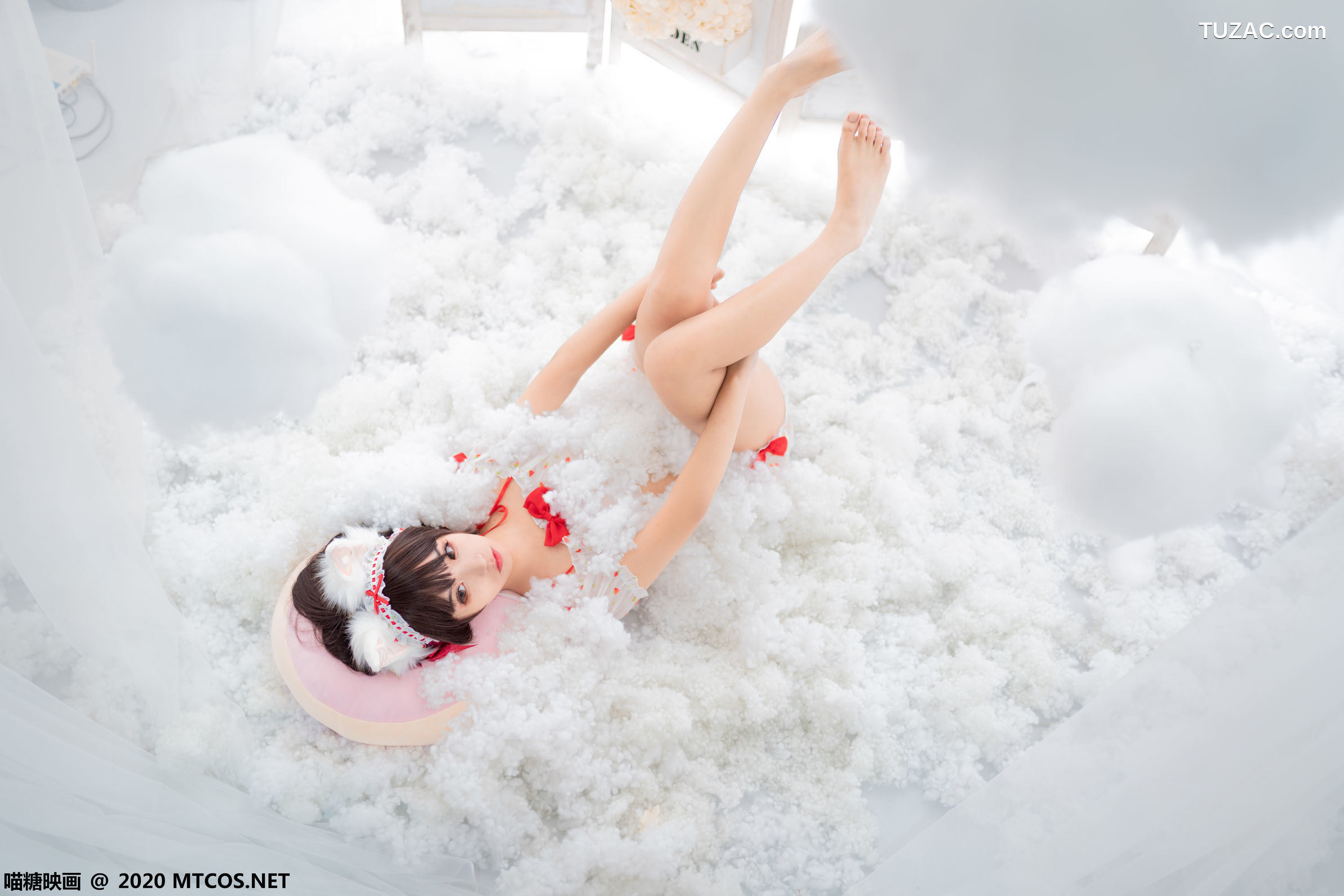 MTCos喵糖映画-Vol.155-《草莓印花小夜衣》