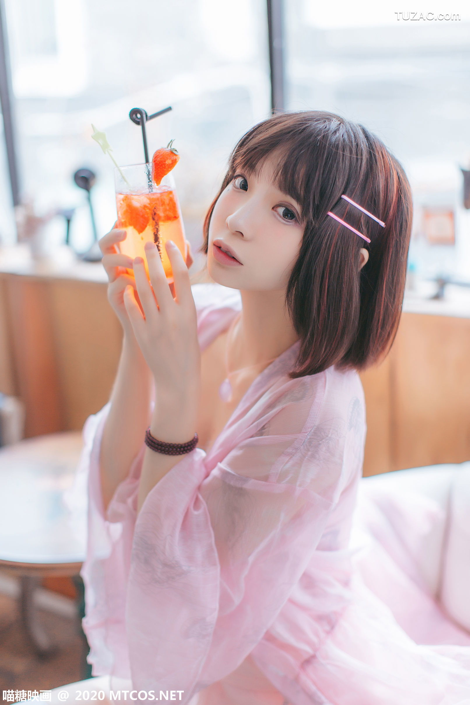 MTCos喵糖映画-Vol.250-《粉色披纱》