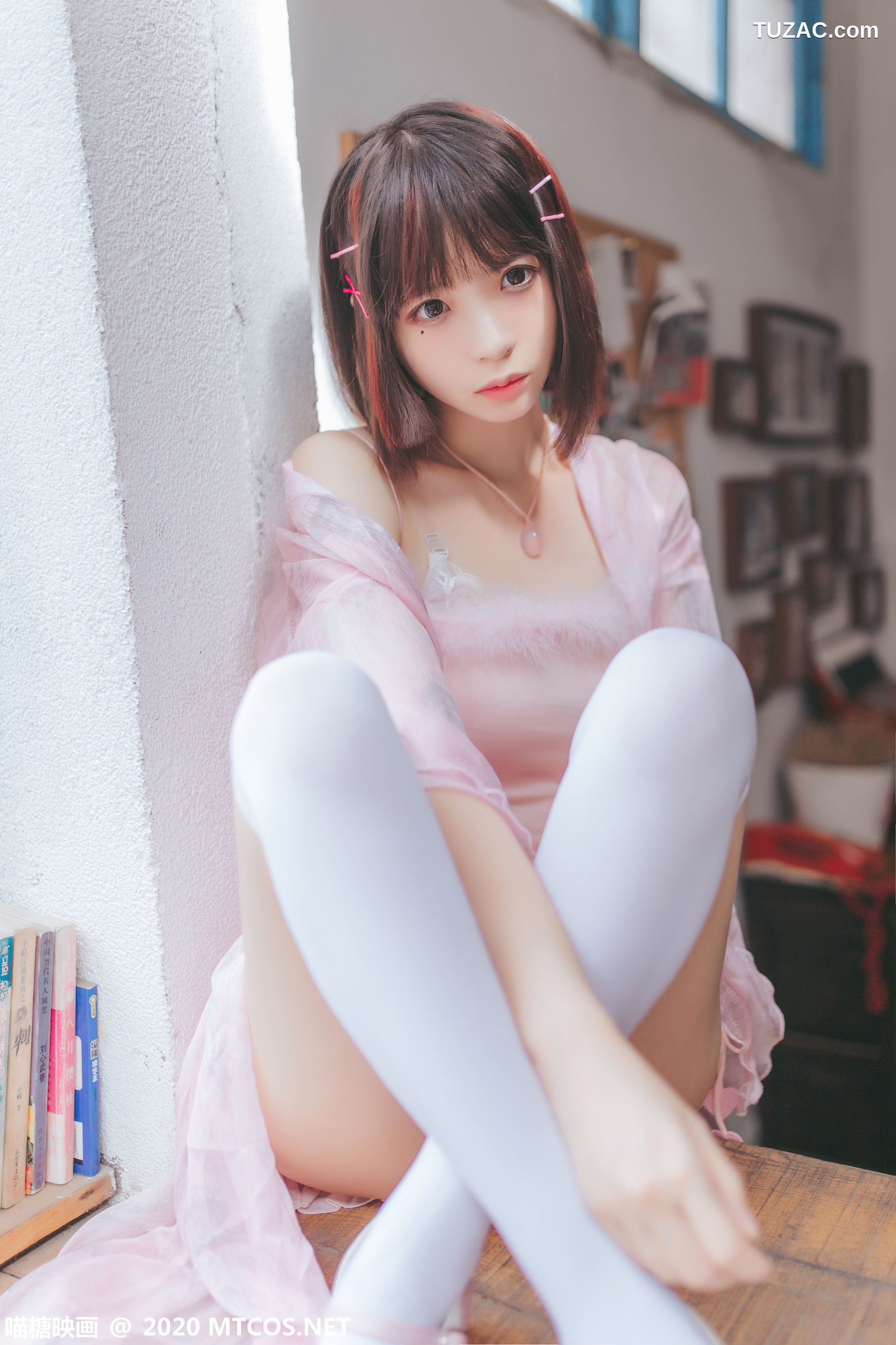 MTCos喵糖映画-Vol.250-《粉色披纱》