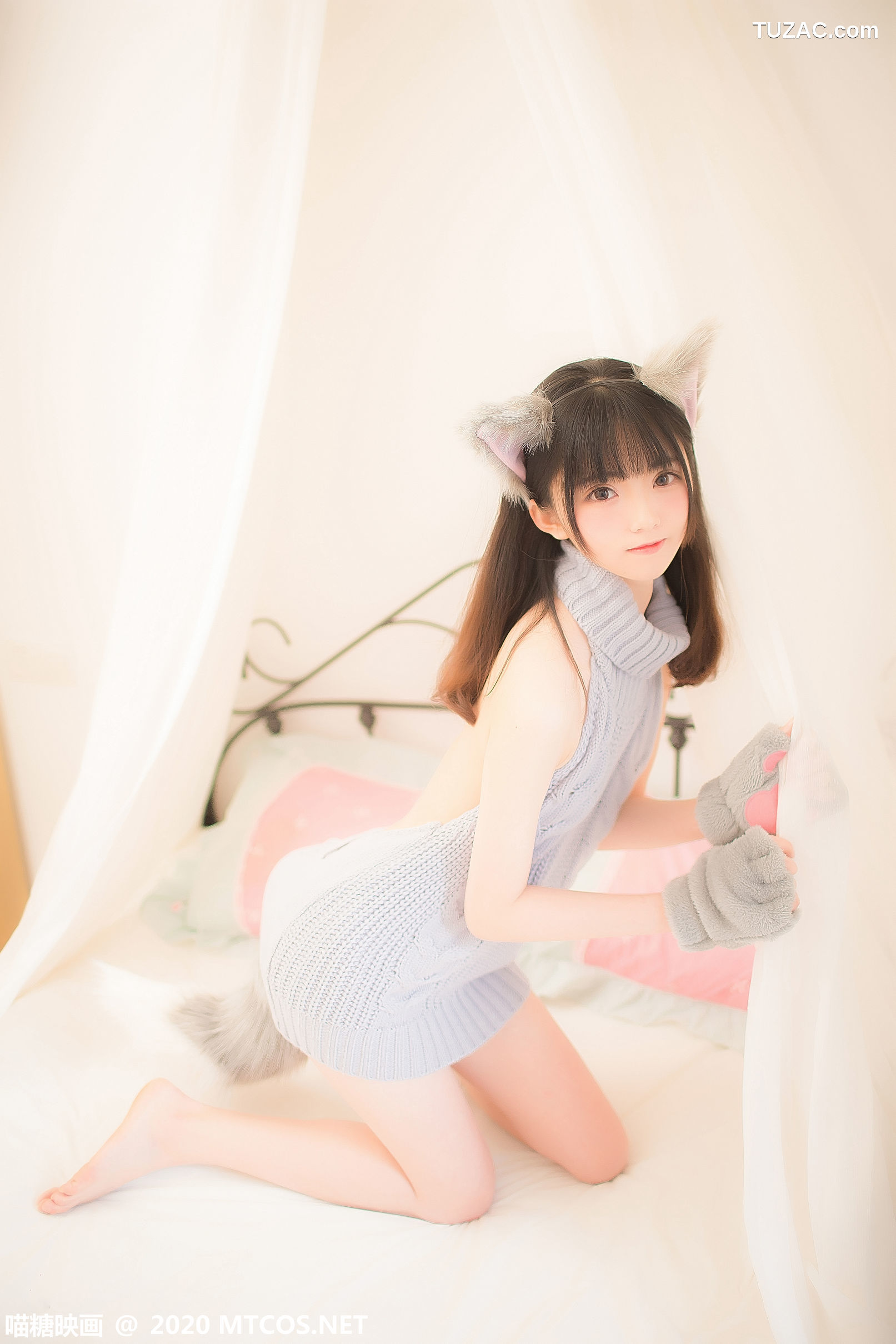 MTCos喵糖映画-Vol.274-《萌娘的蓝色毛衣》