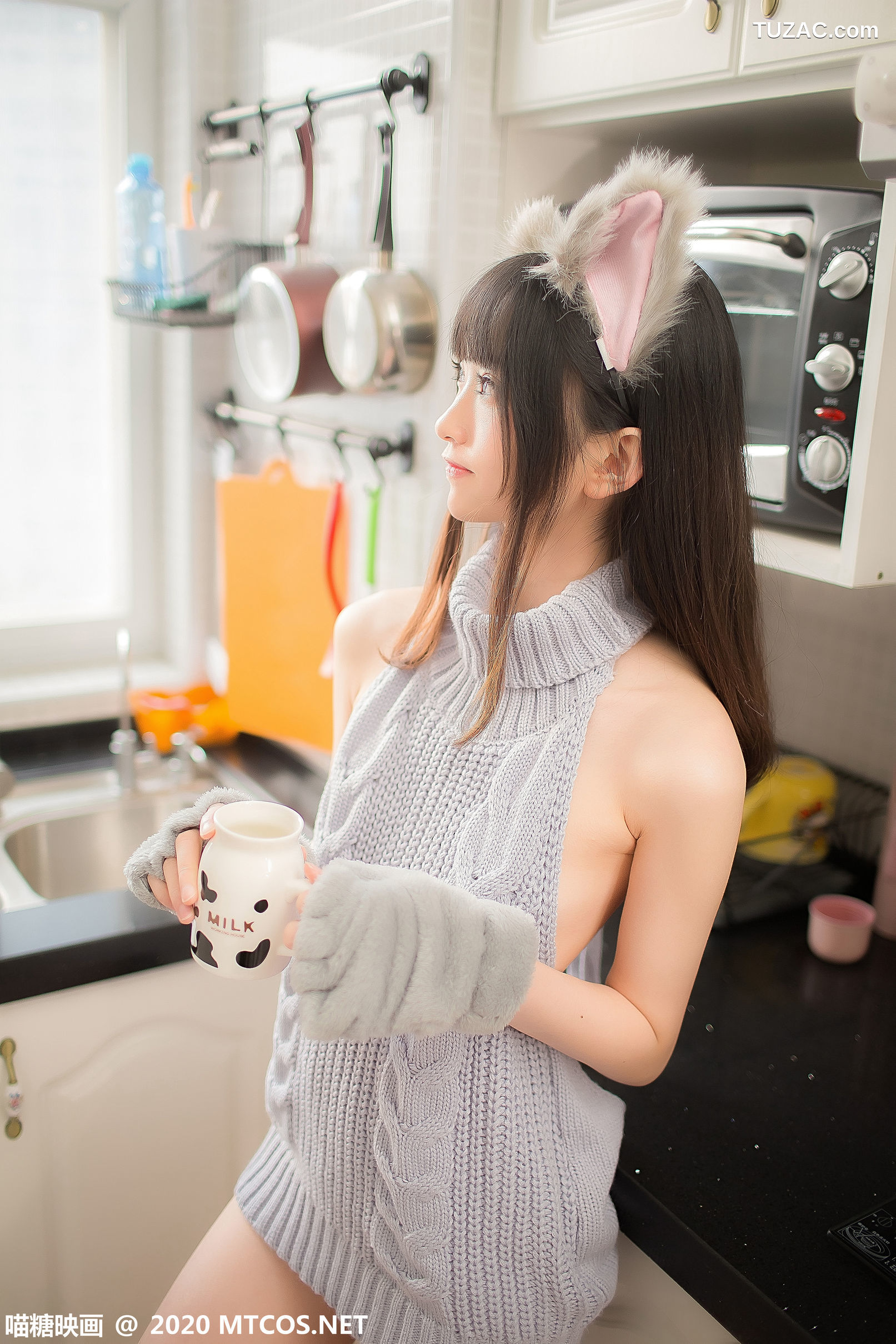 MTCos喵糖映画-Vol.274-《萌娘的蓝色毛衣》