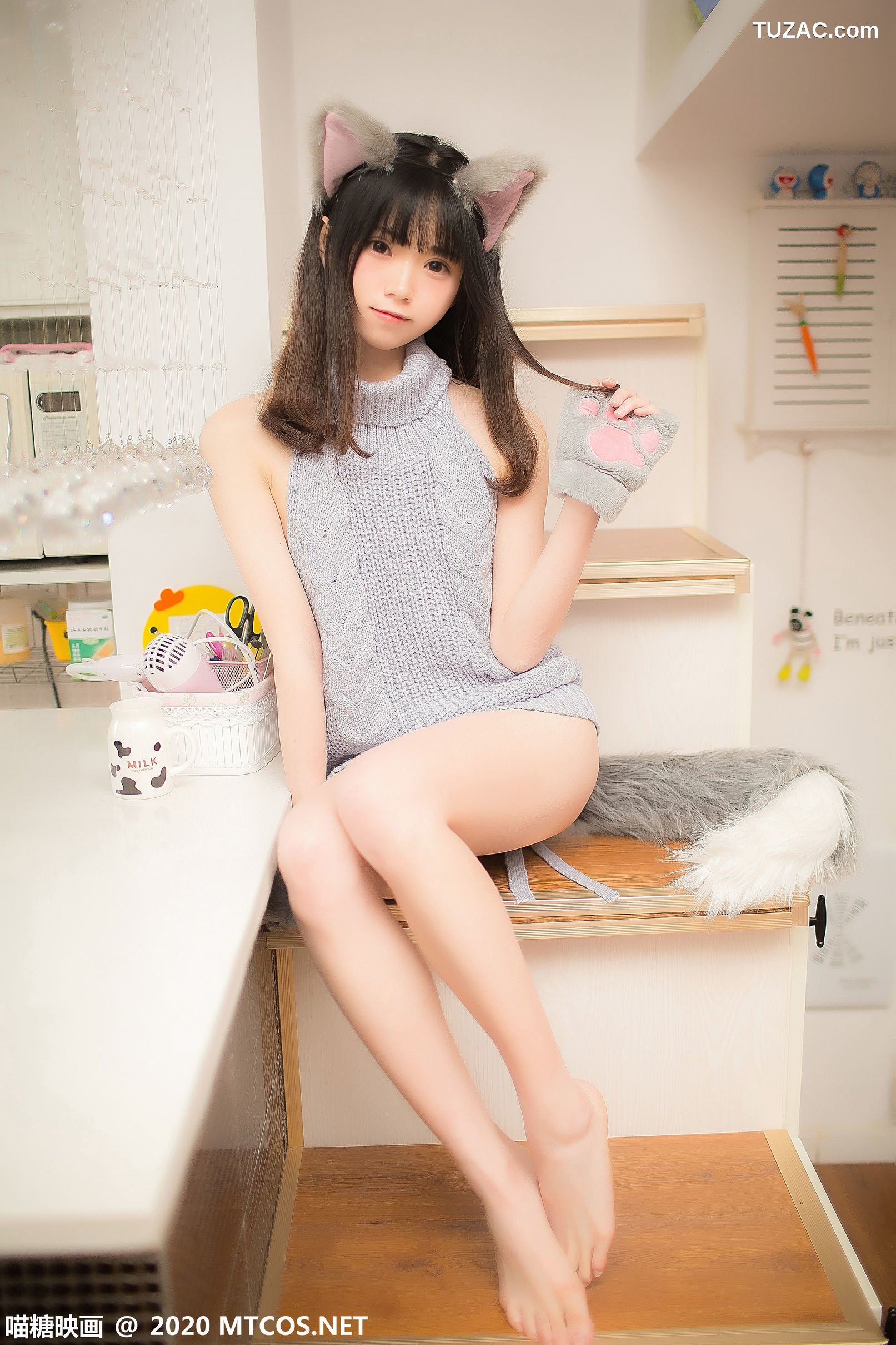 MTCos喵糖映画-Vol.274-《萌娘的蓝色毛衣》