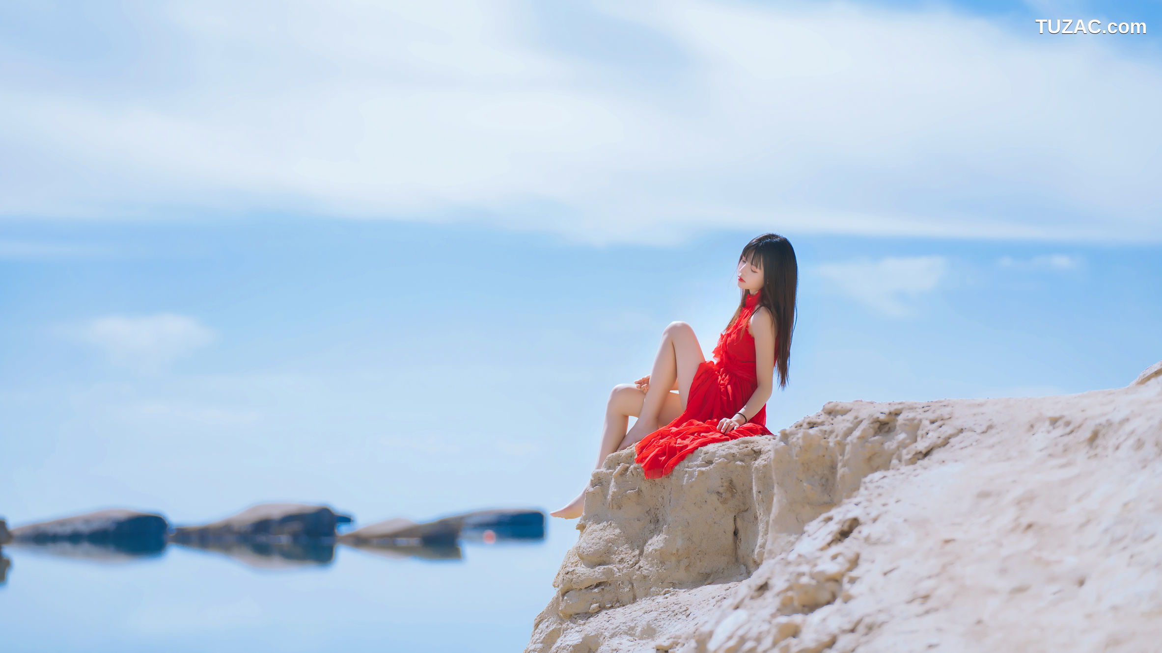 MTCos喵糖映画-Vol.372-《海边红裙》