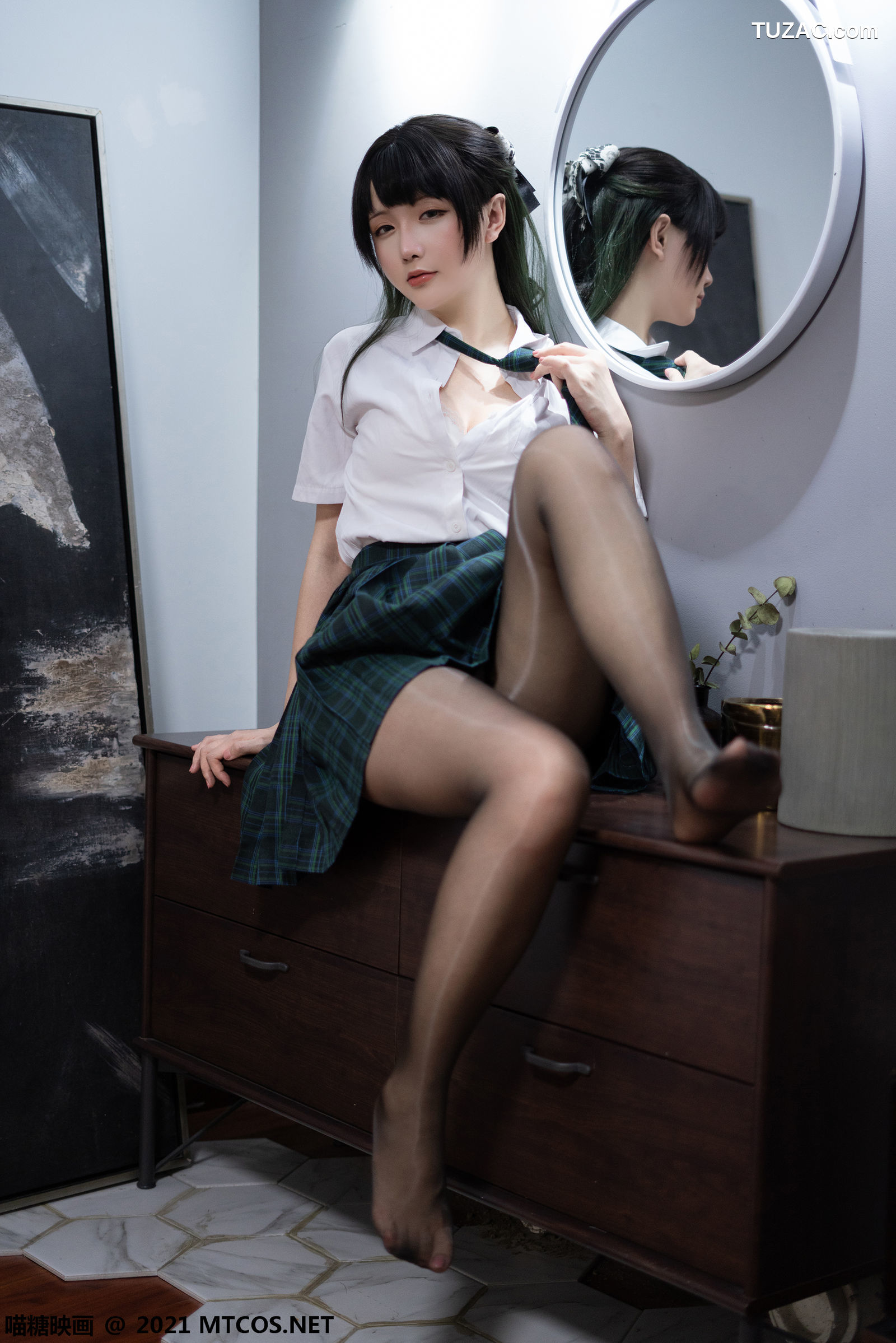 MTCos喵糖映画-Vol.435-《绿色jk》