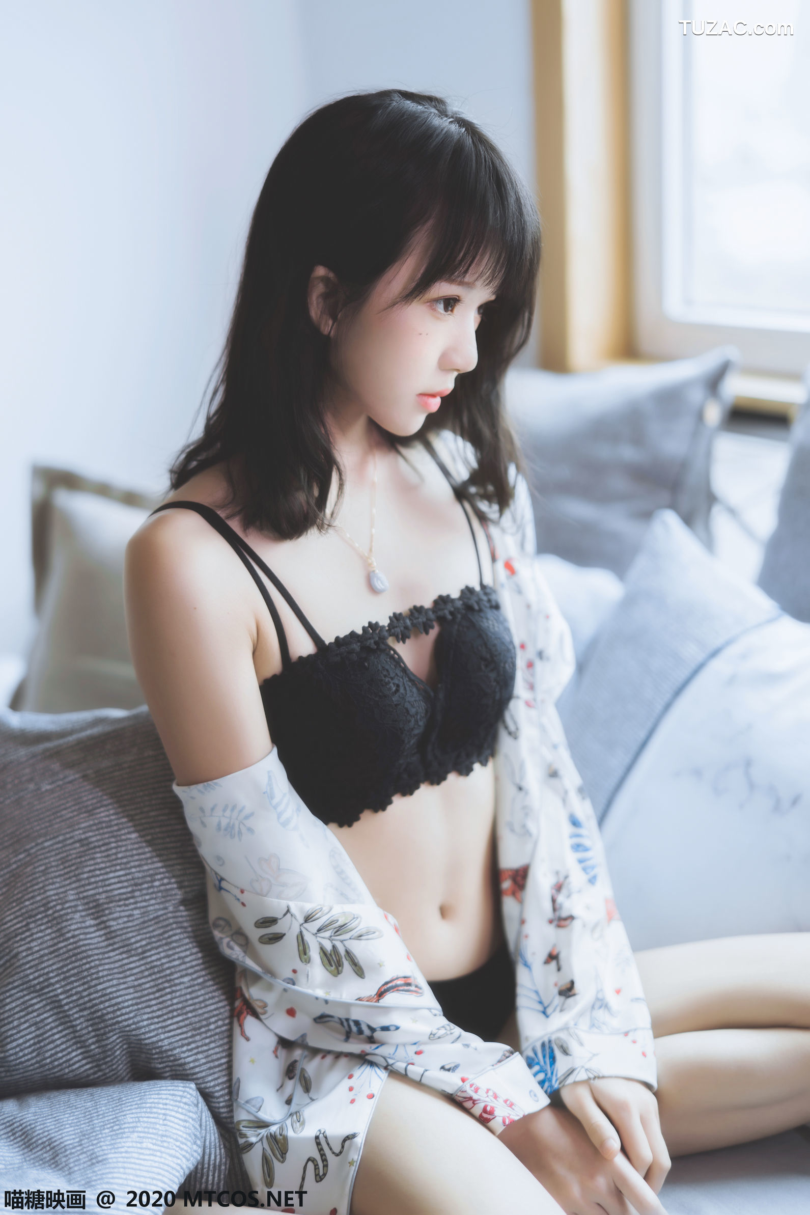 MTCos喵糖映画-YML.002-花色衬衣美少女