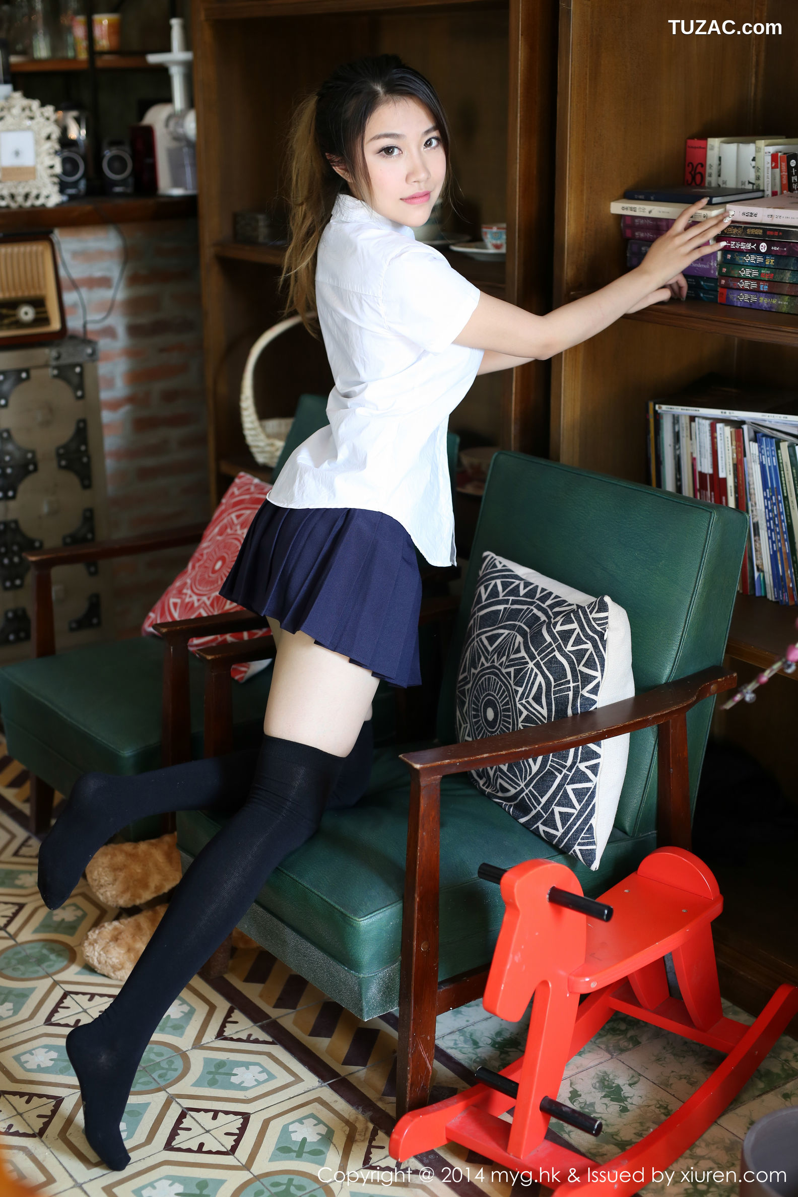MyGirl美媛馆-072-许诺-《厦门旅拍》内衣-校服系列-2014.11.05