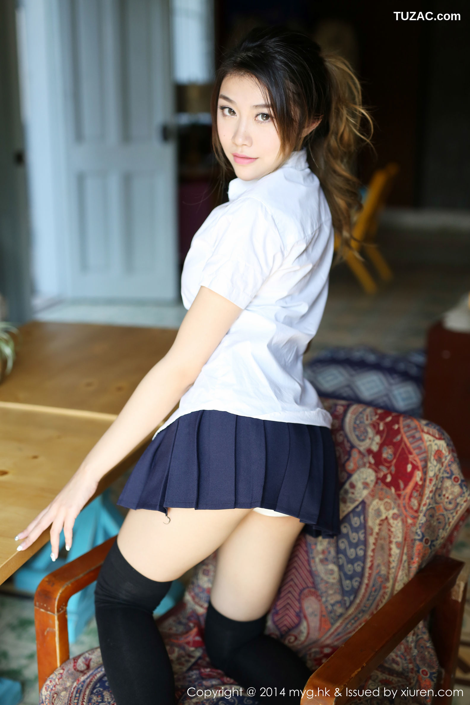 MyGirl美媛馆-072-许诺-《厦门旅拍》内衣-校服系列-2014.11.05