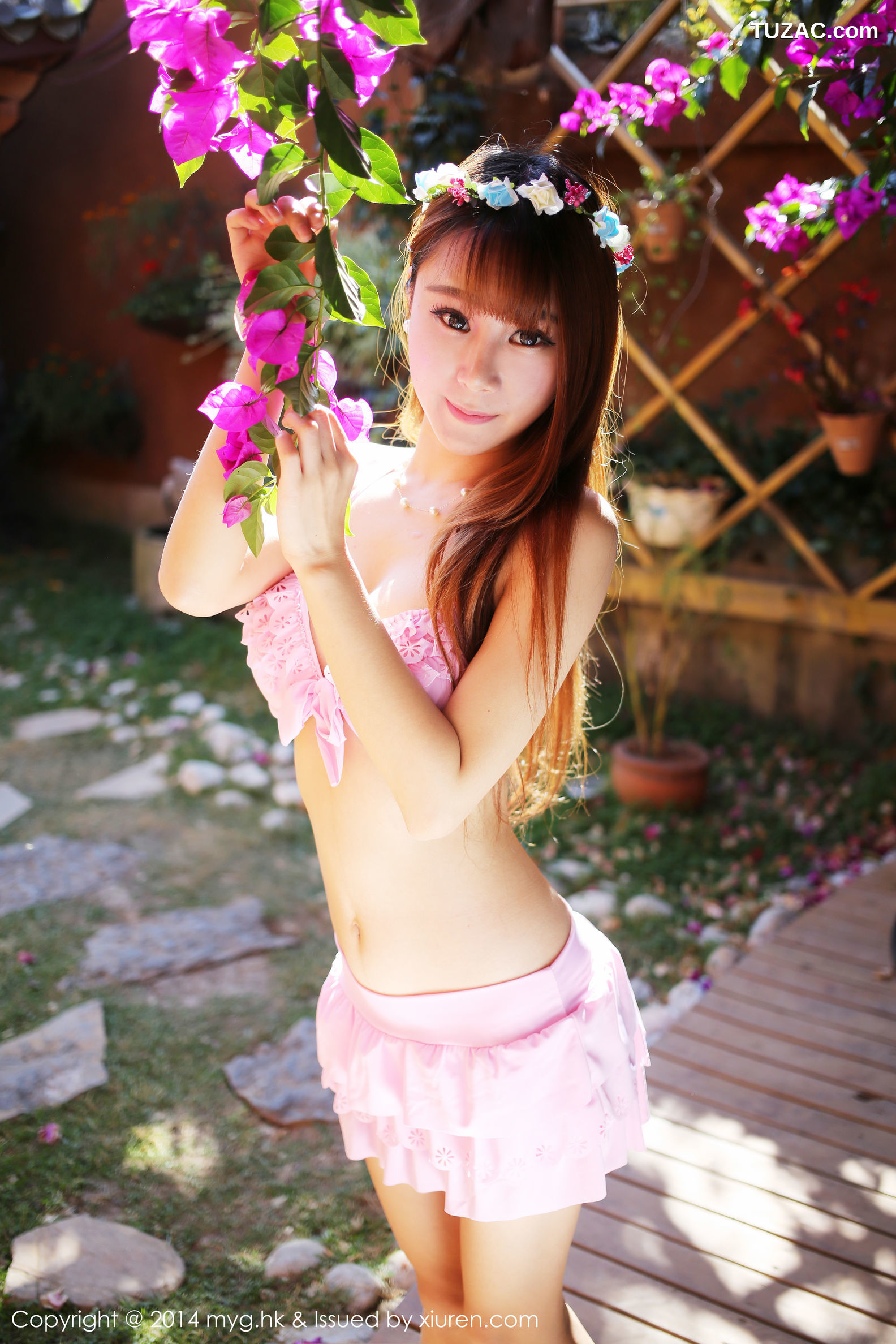 MyGirl美媛馆-073-子纯儿Annie-《性感内衣-清新小旗袍》-2014.11.06