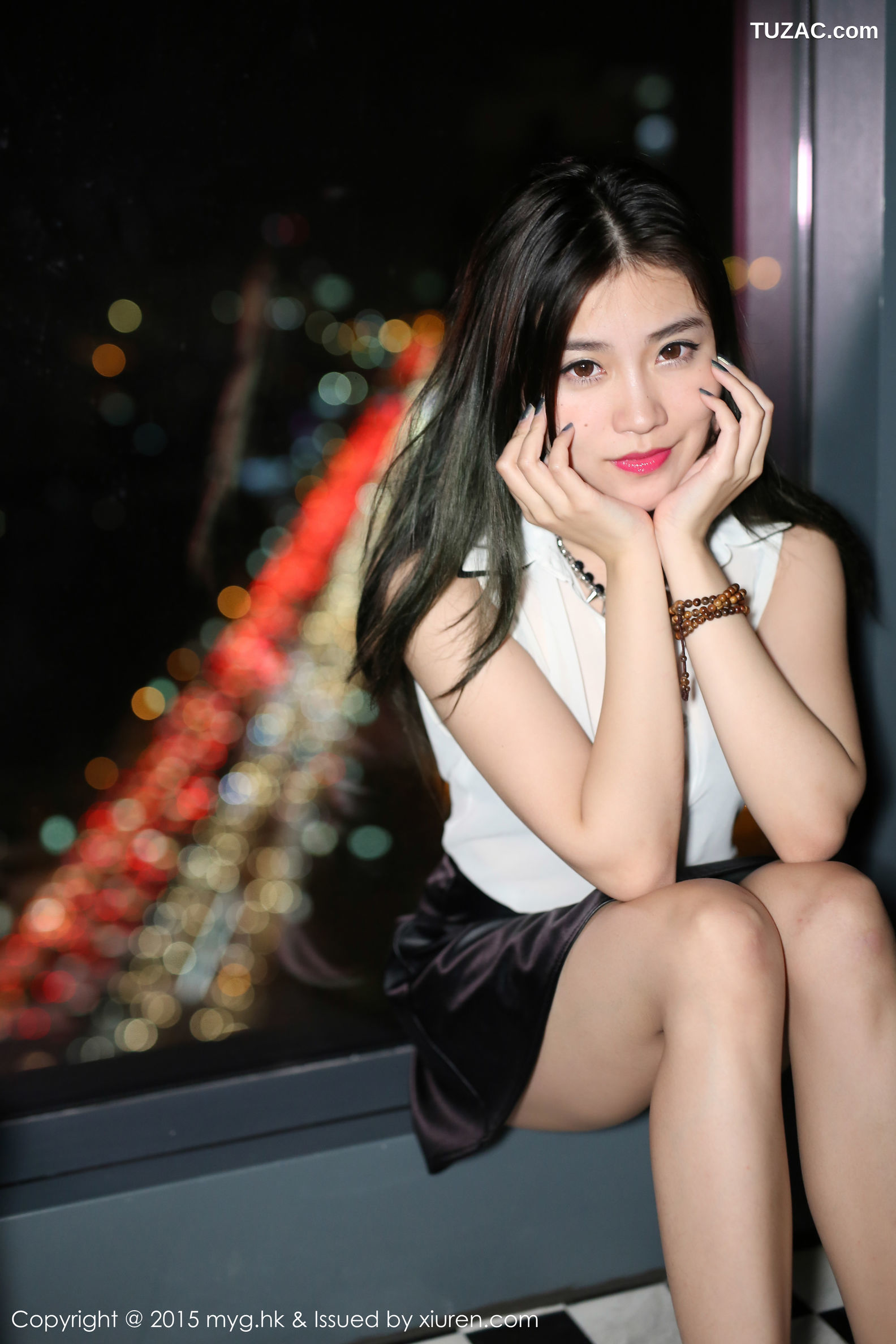 MyGirl美媛馆-090-许诺-《泰国旅拍》性感内衣-圣诞装-2015.01.06