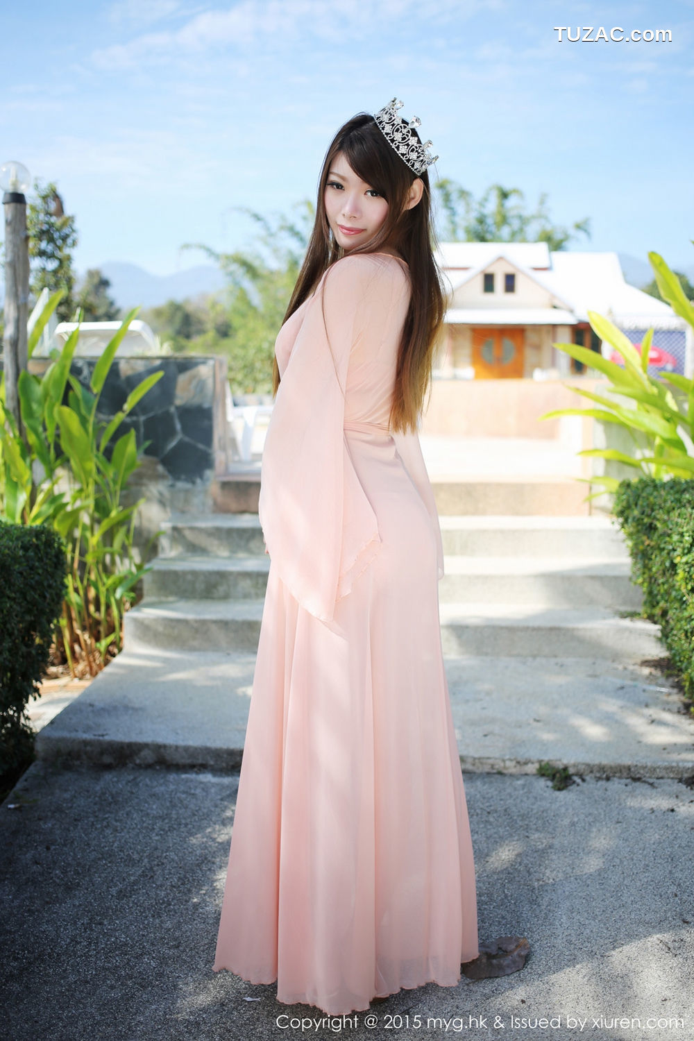 MyGirl美媛馆-094-Mara醬-《泰国清迈旅拍》牛仔热裤-唯美薄纱-2015.01.28