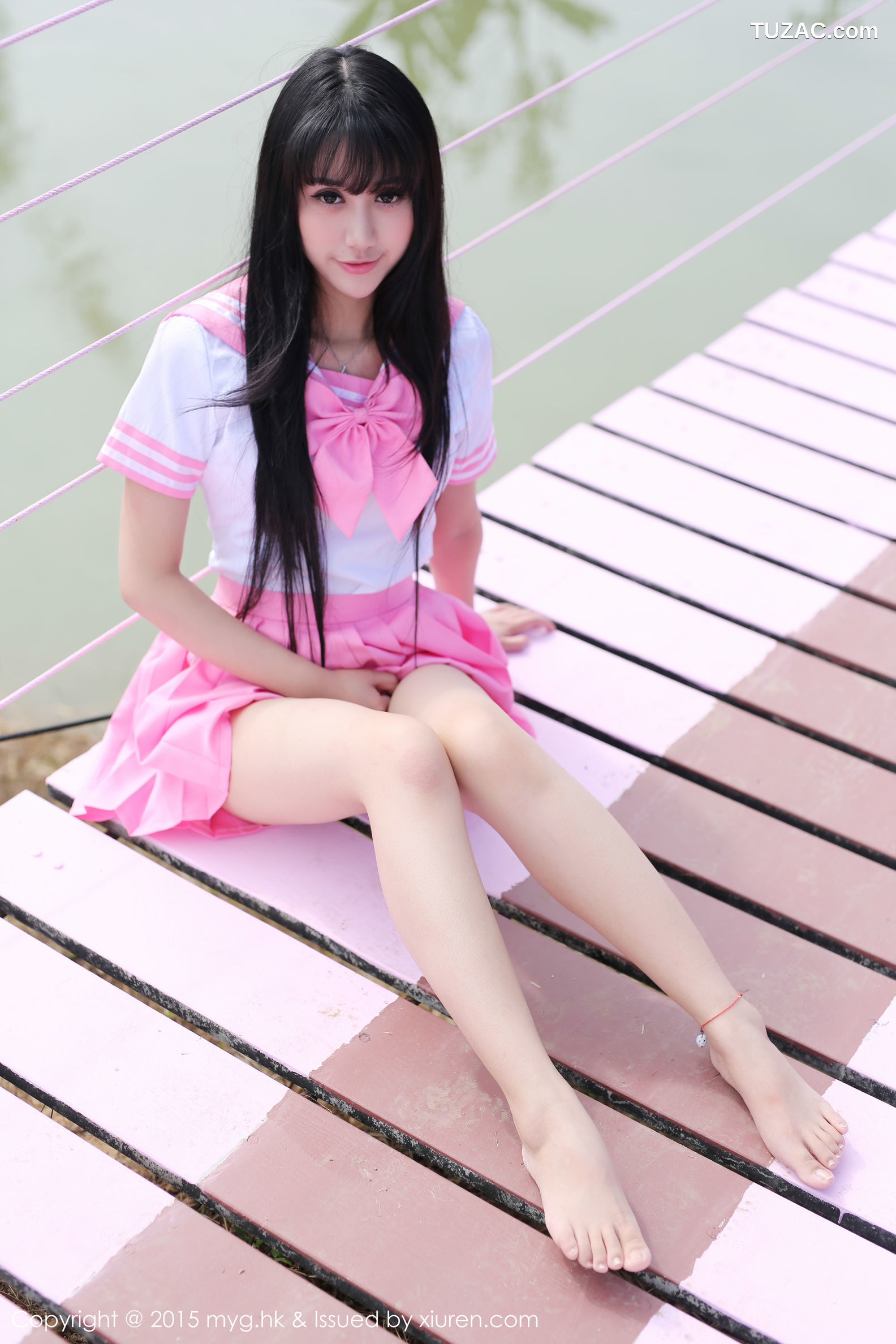 MyGirl美媛馆-099-杨晓青儿-《泰国PAi县》校服-热裤-内衣-2015.02.10