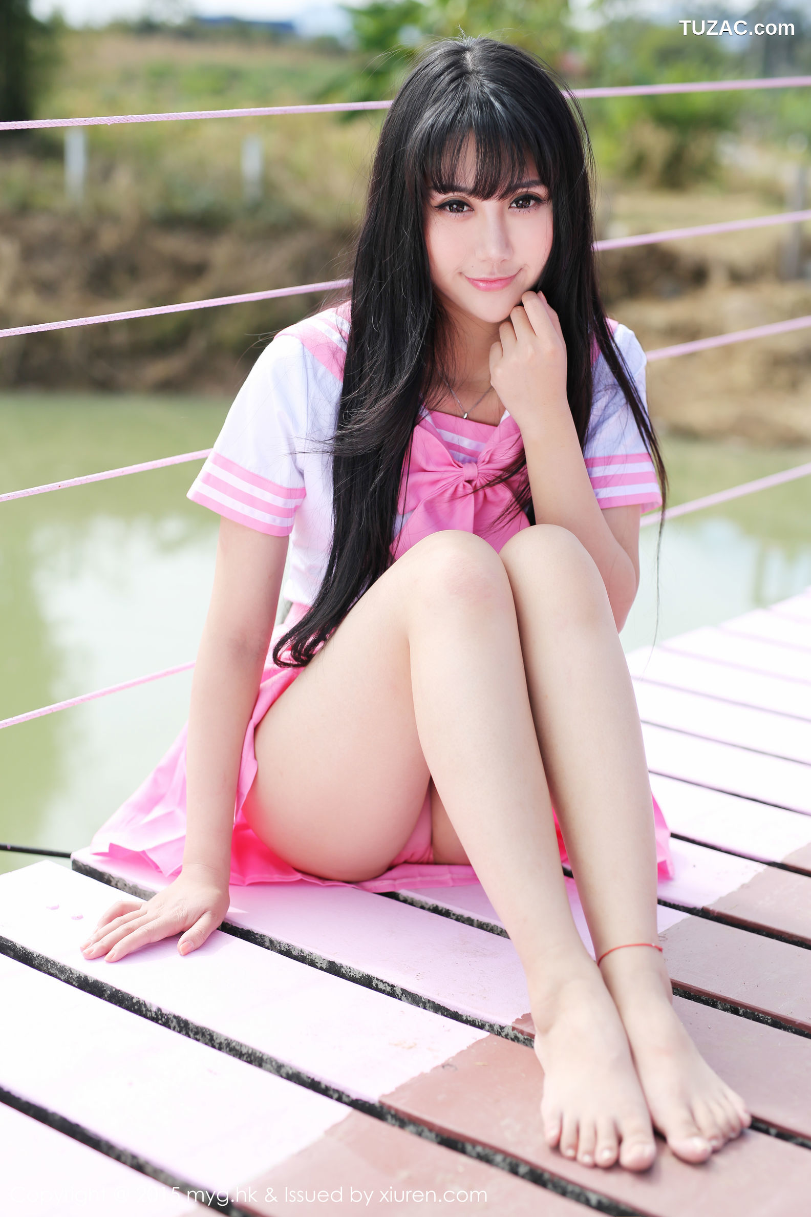 MyGirl美媛馆-099-杨晓青儿-《泰国PAi县》校服-热裤-内衣-2015.02.10
