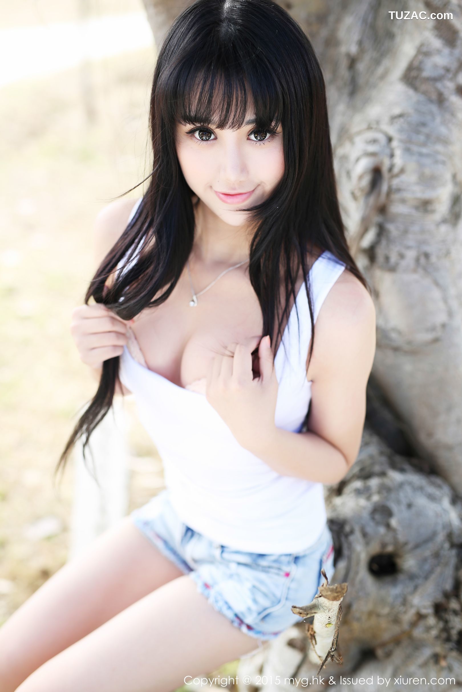 MyGirl美媛馆-099-杨晓青儿-《泰国PAi县》校服-热裤-内衣-2015.02.10